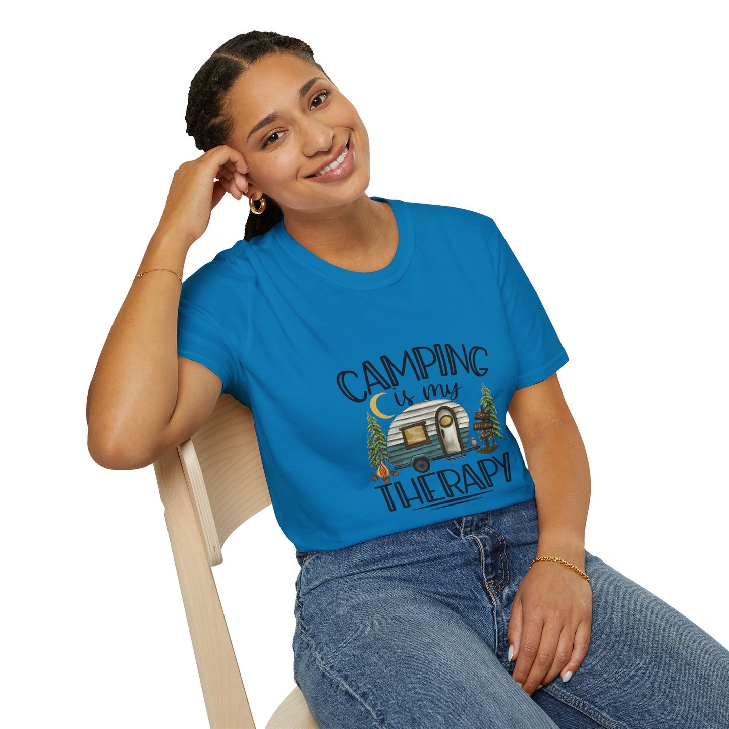 Camping is my Therapy Unisex Softstyle T-Shirt