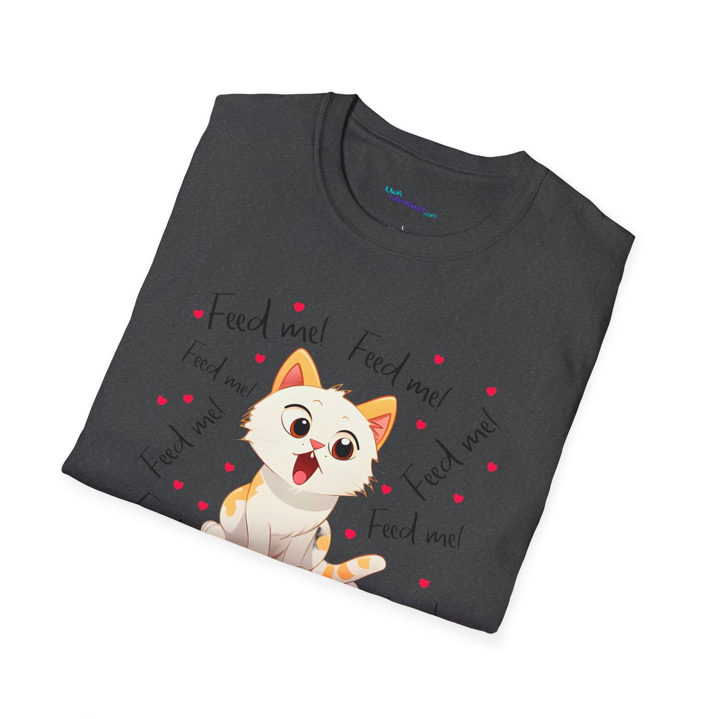 Feed Me Cat Unisex Softstyle T-Shirt