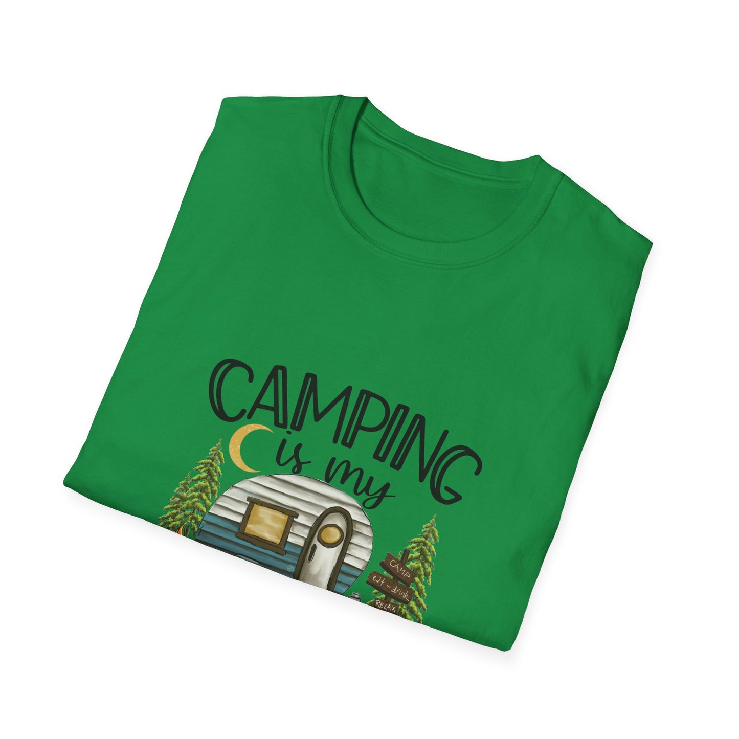 Camping is my Therapy Unisex Softstyle T-Shirt