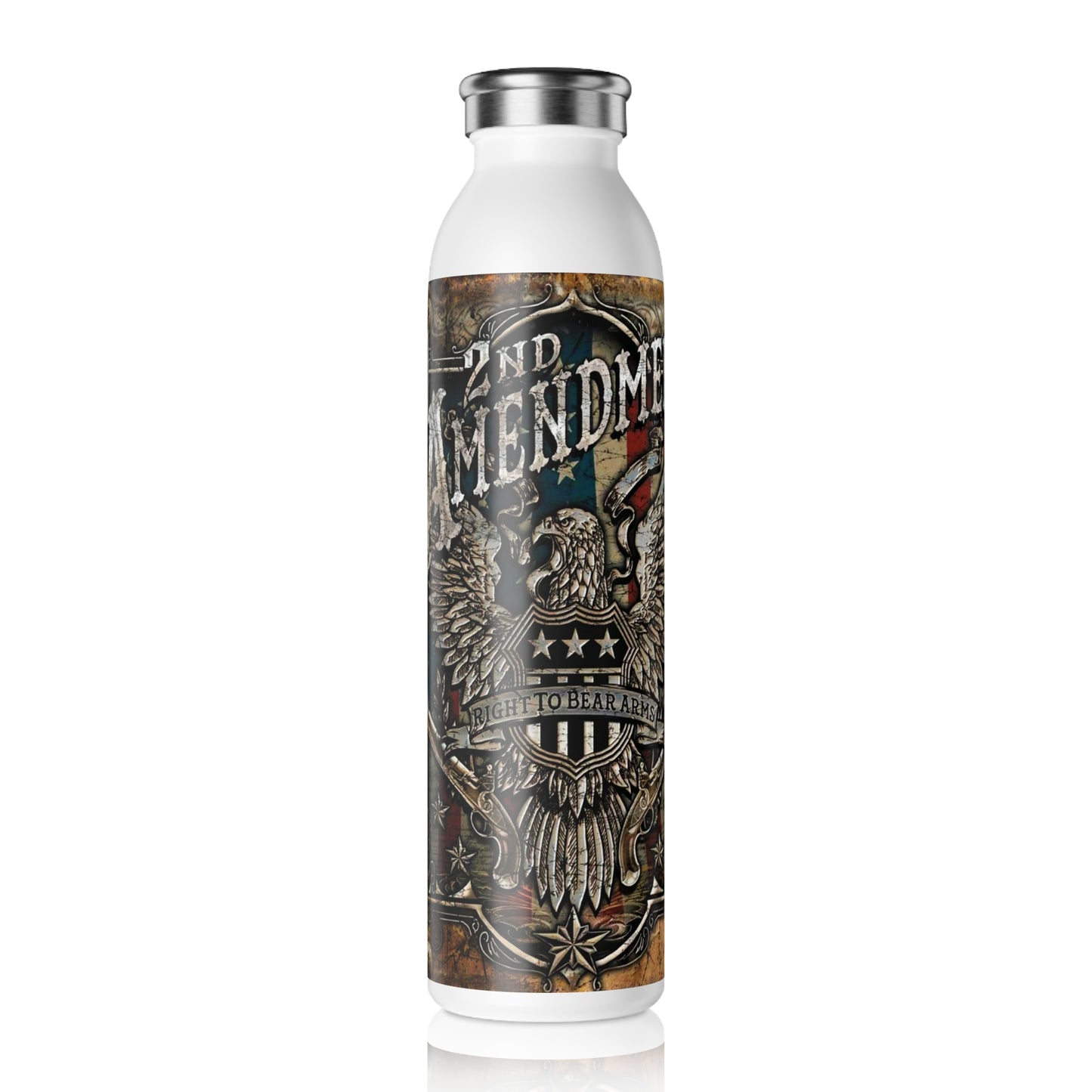 2nd Amendment Slim Water Bottle