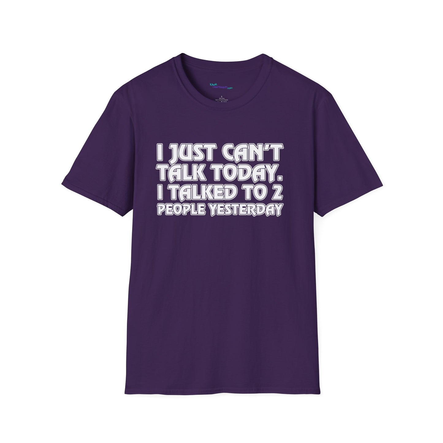 Can't Talk Unisex Softstyle T-Shirt