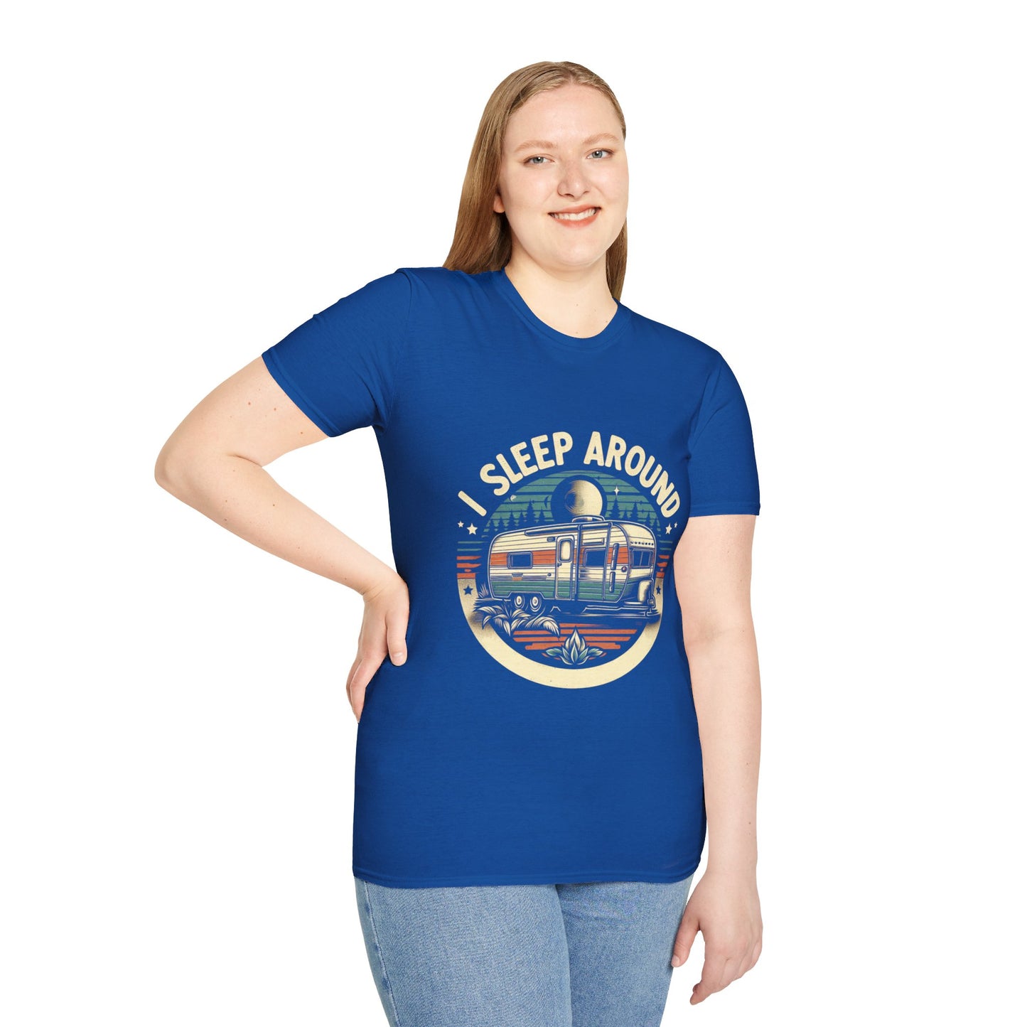 I Sleep Around Unisex Softstyle T-Shirt