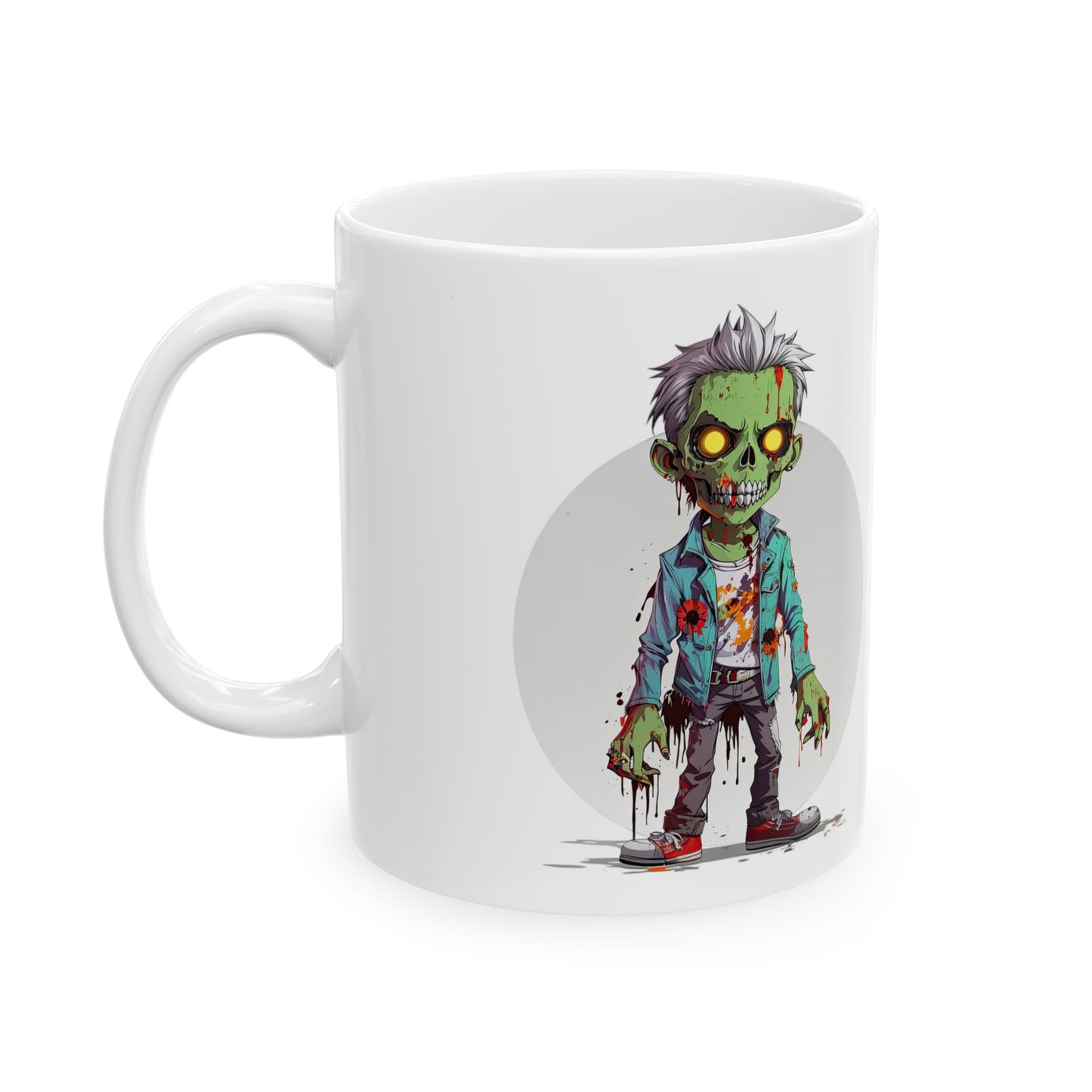 Zombie-Themed Ceramic Mug | 11oz & 15oz Sizes | Perfect for Halloween & Horror Fans