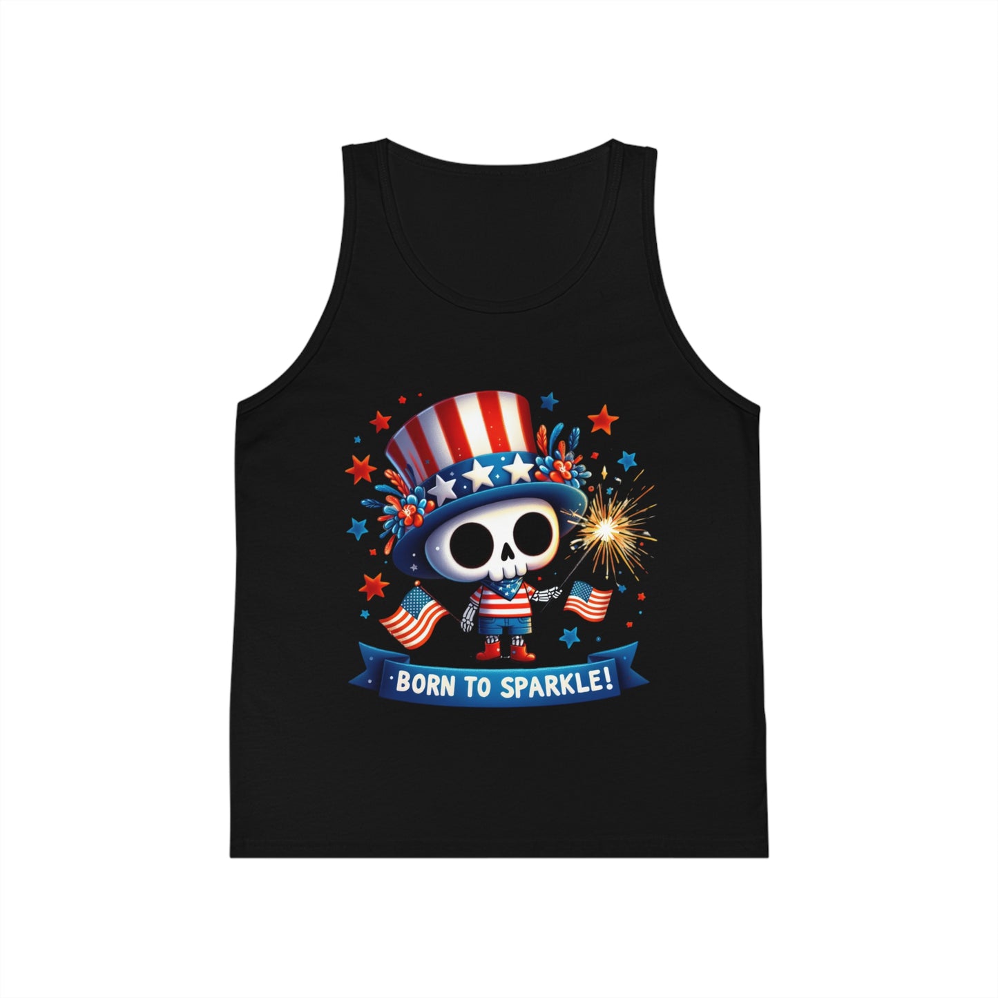 Born to Sparkle Kid's Jersey Tank Top