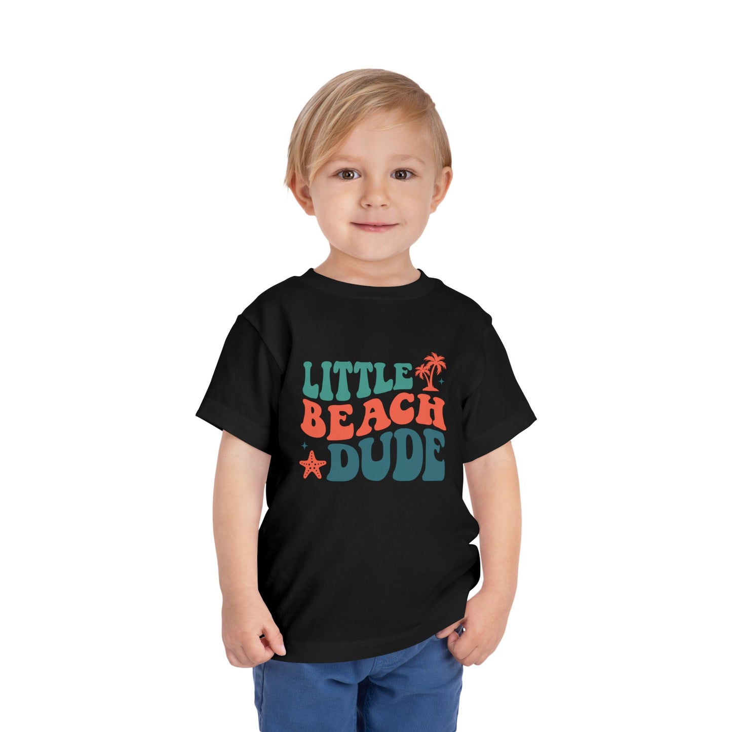 Little Beach Dude Toddler Short Sleeve Tee