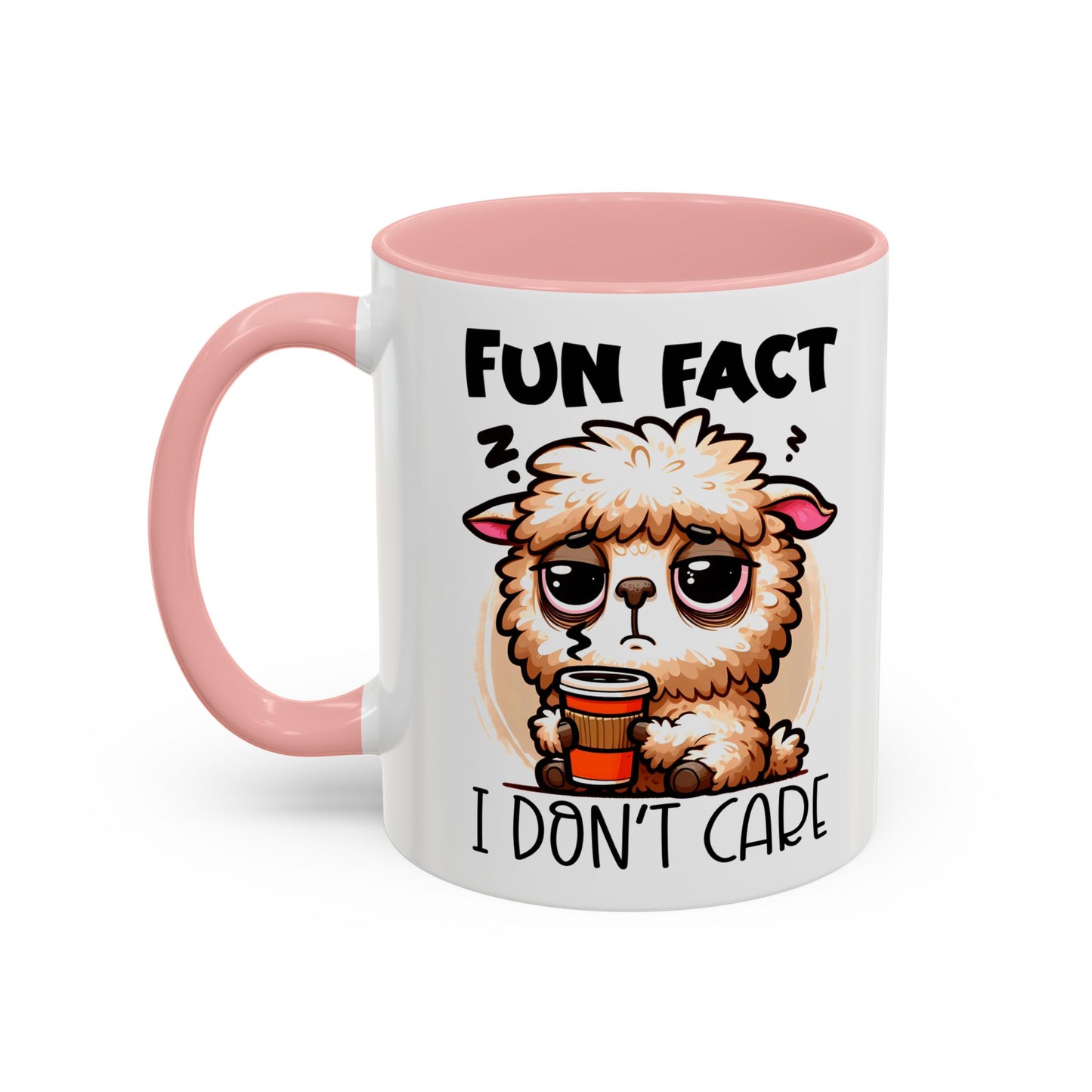 Funny Animal Accent Coffee Mug - 'Fun Fact: I Don't Care'