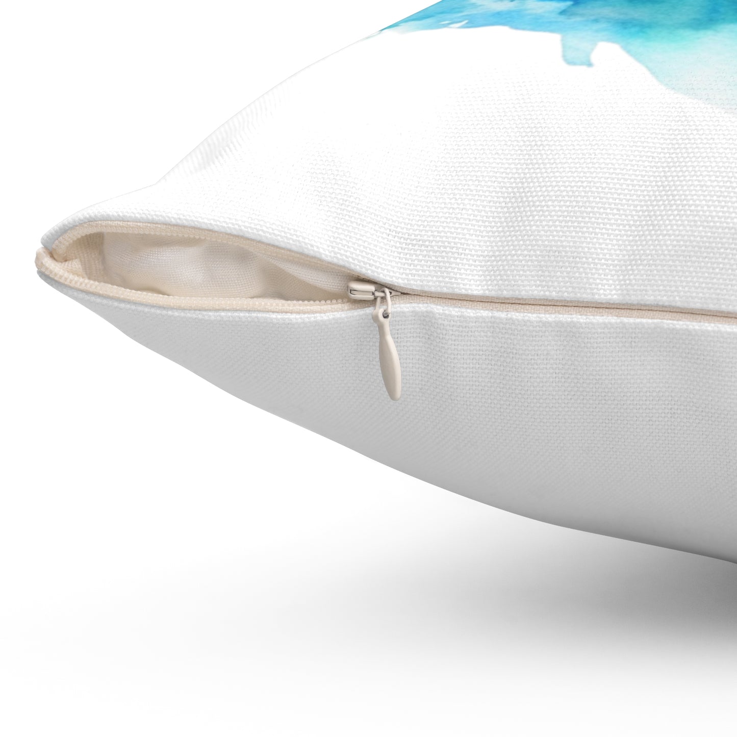 Lake Life with Sail Boat Spun Polyester Square Pillow