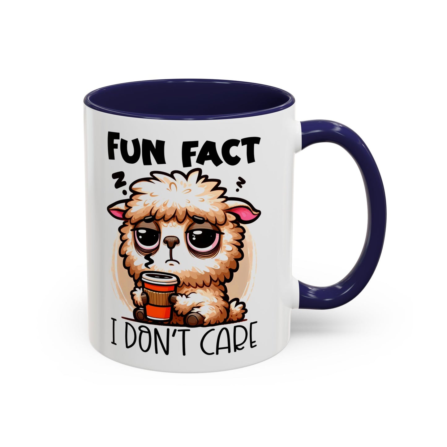 Funny Animal Accent Coffee Mug - 'Fun Fact: I Don't Care'