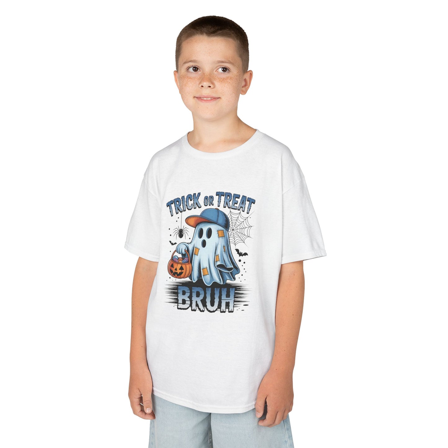 Kids Ghostly Humor Tee: Perfect for Halloween Fun, Trick or Treat, Spooky Celebrations, Halloween Costume, Kid's Outfit