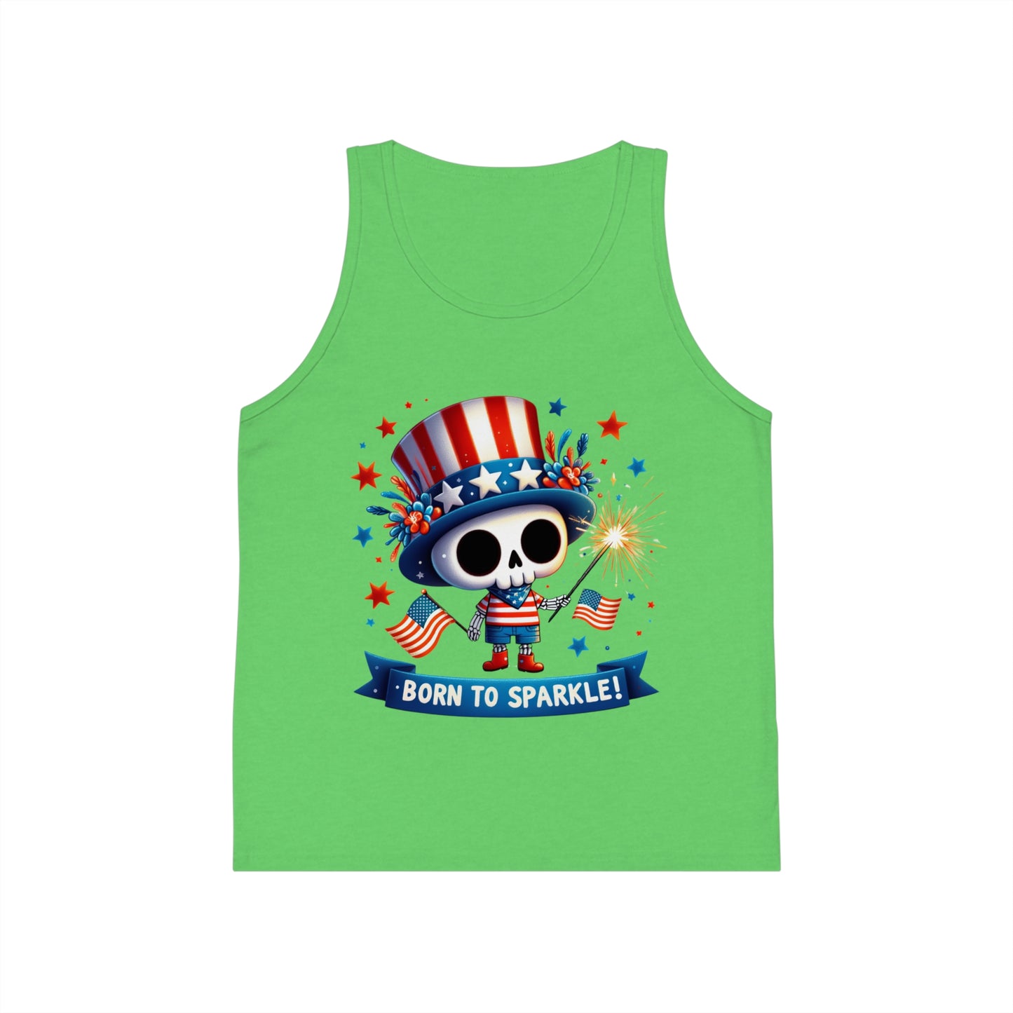Born to Sparkle Kid's Jersey Tank Top