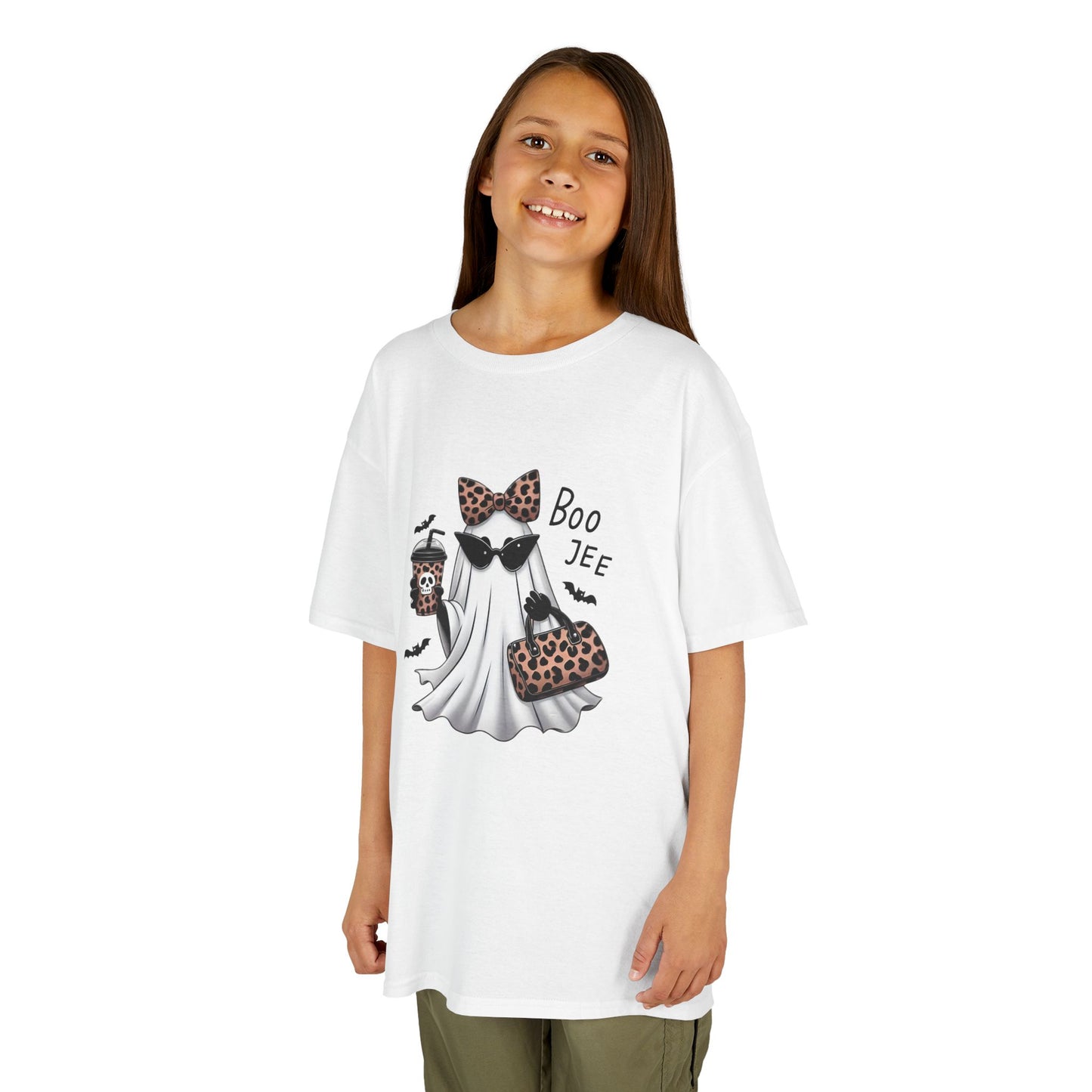 Kids Halloween Ghost Tee, Cute Kids T-Shirt, Boo JEE Halloween Shirt, Halloween Costume T-Shirt, Halloween Party Apparel