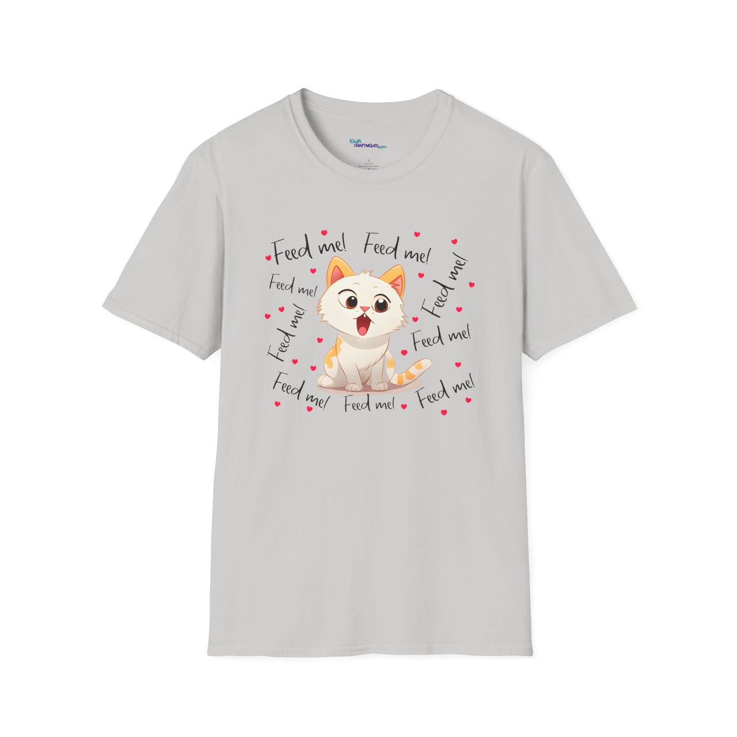 Feed Me Cat Unisex Softstyle T-Shirt