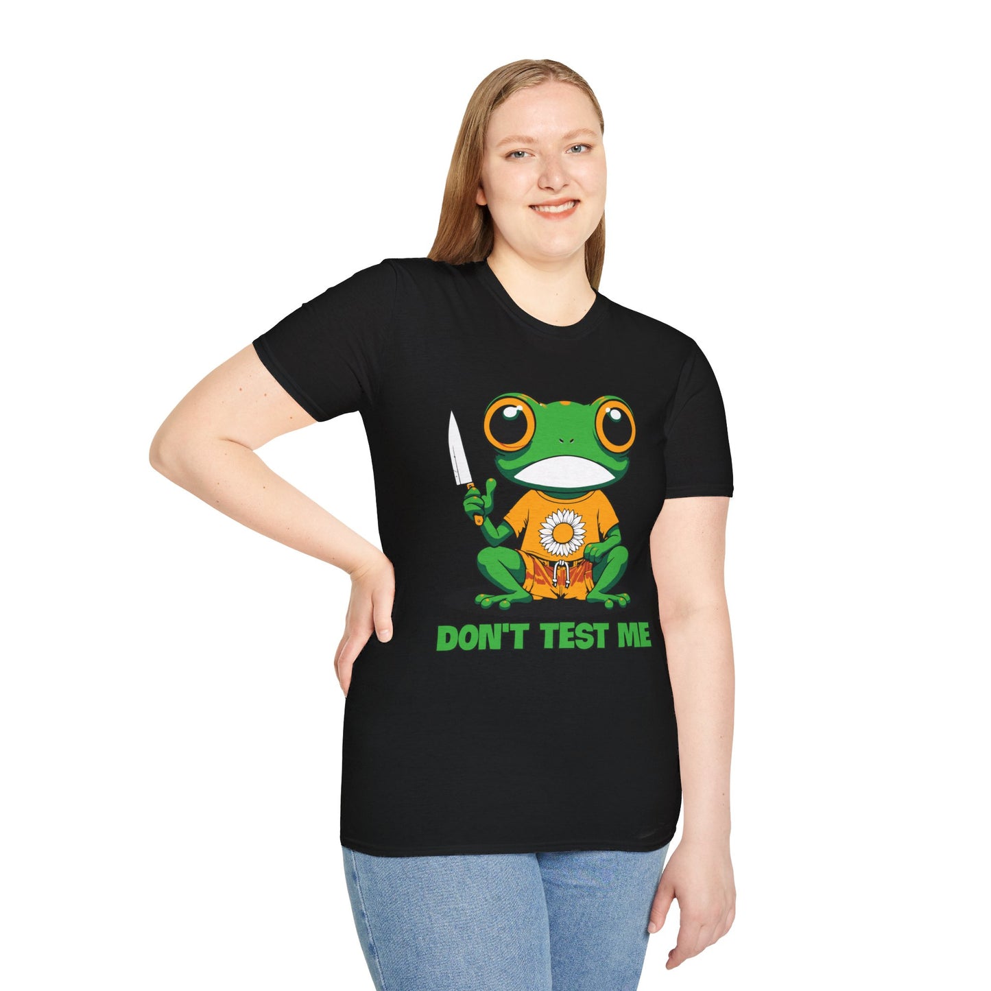 Don't Test Me Frog Unisex Softstyle T-Shirt
