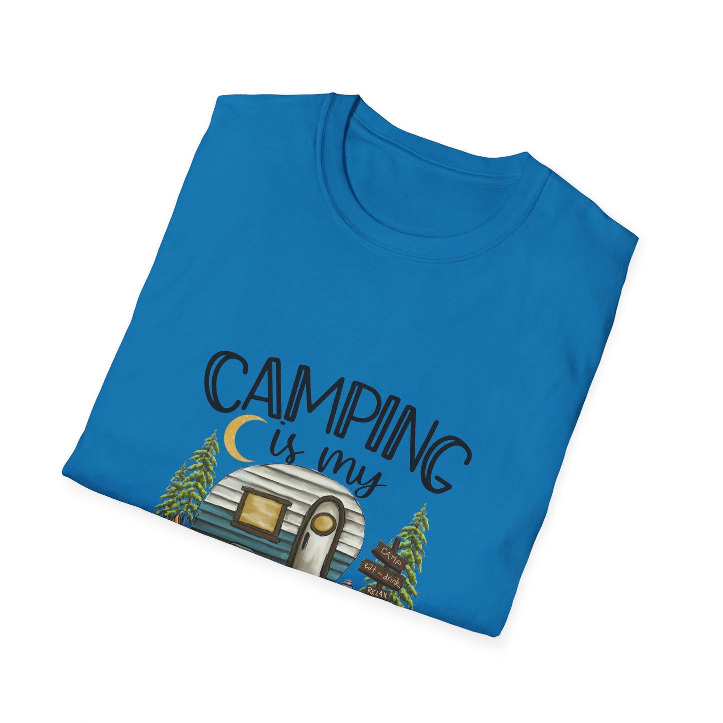 Camping is my Therapy Unisex Softstyle T-Shirt