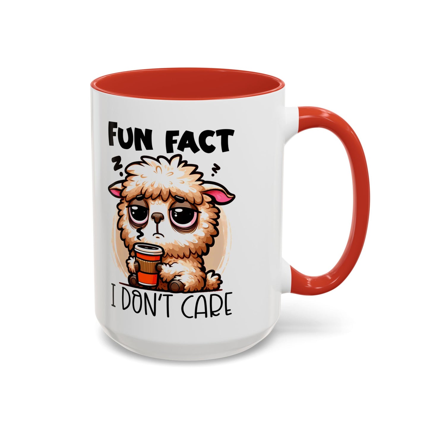 Funny Animal Accent Coffee Mug - 'Fun Fact: I Don't Care'