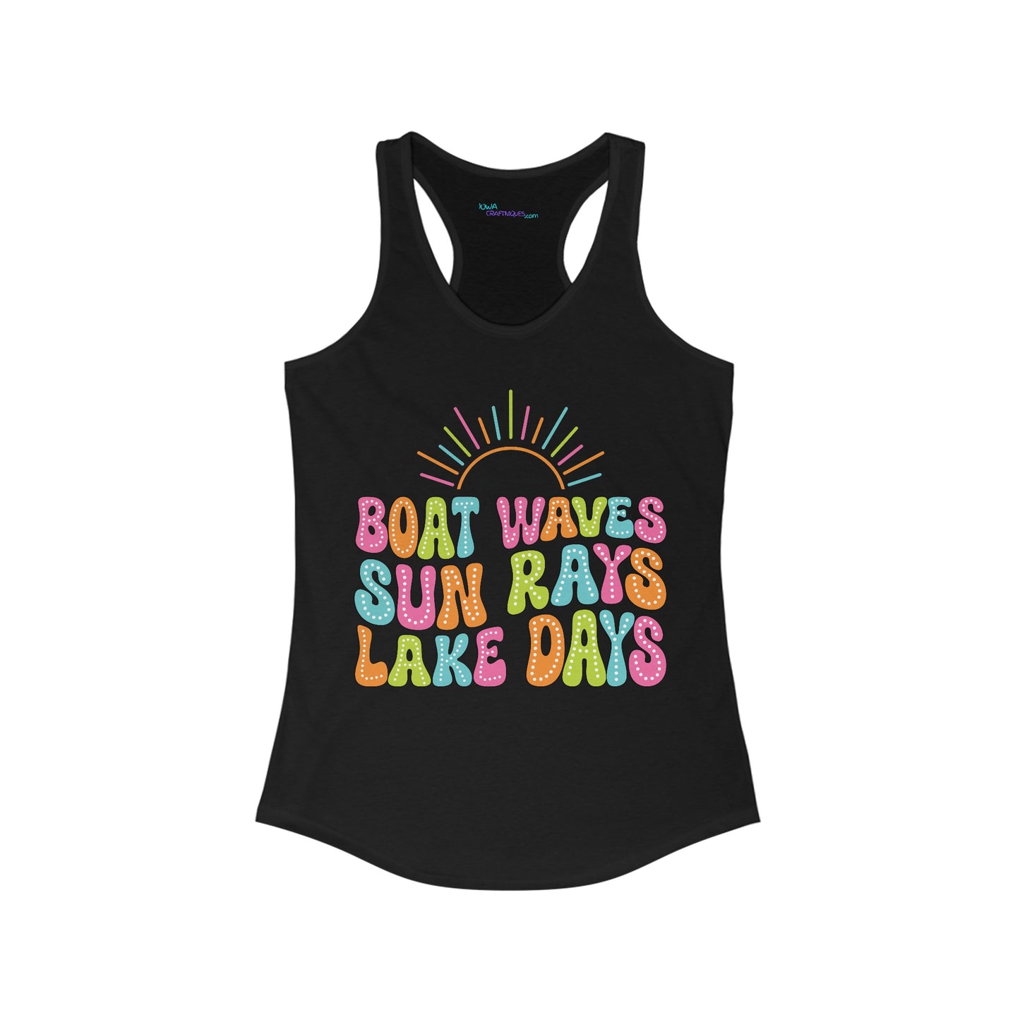 Boat Waves Women's Ideal Racerback Tank