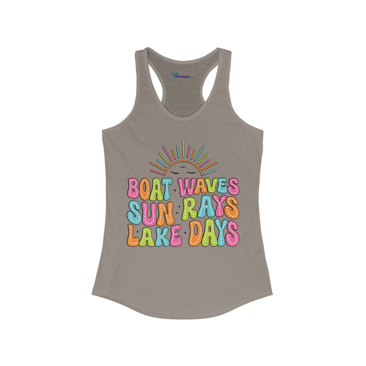 Boat Waves Women's Ideal Racerback Tank
