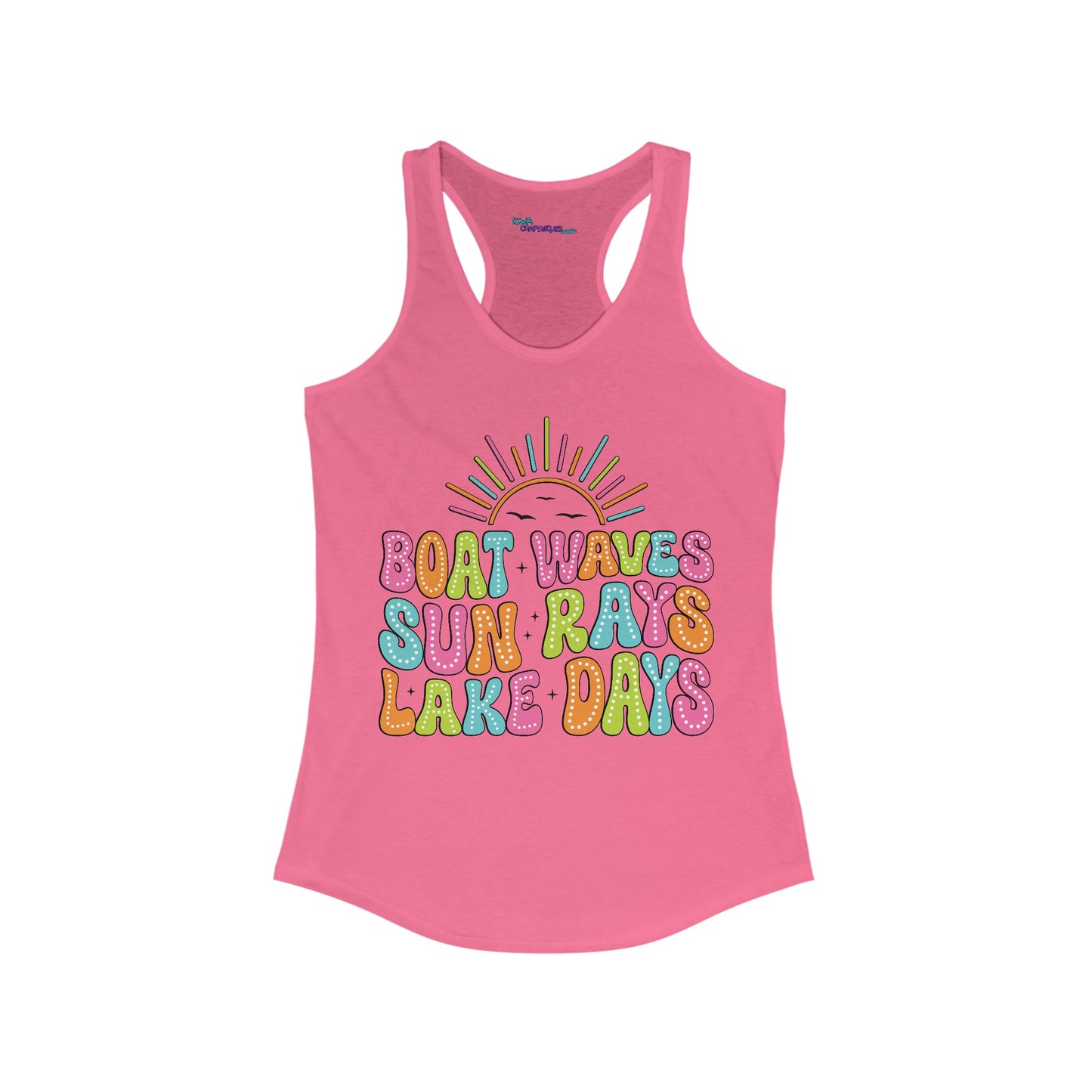 Boat Waves Women's Ideal Racerback Tank