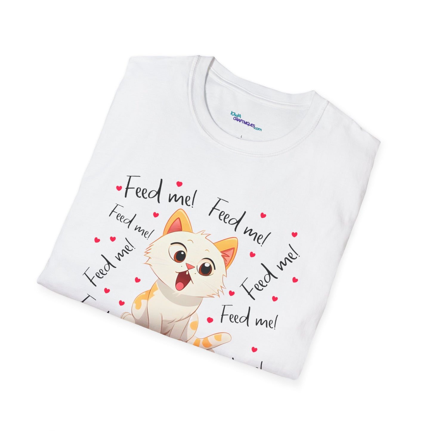 Feed Me Cat Unisex Softstyle T-Shirt
