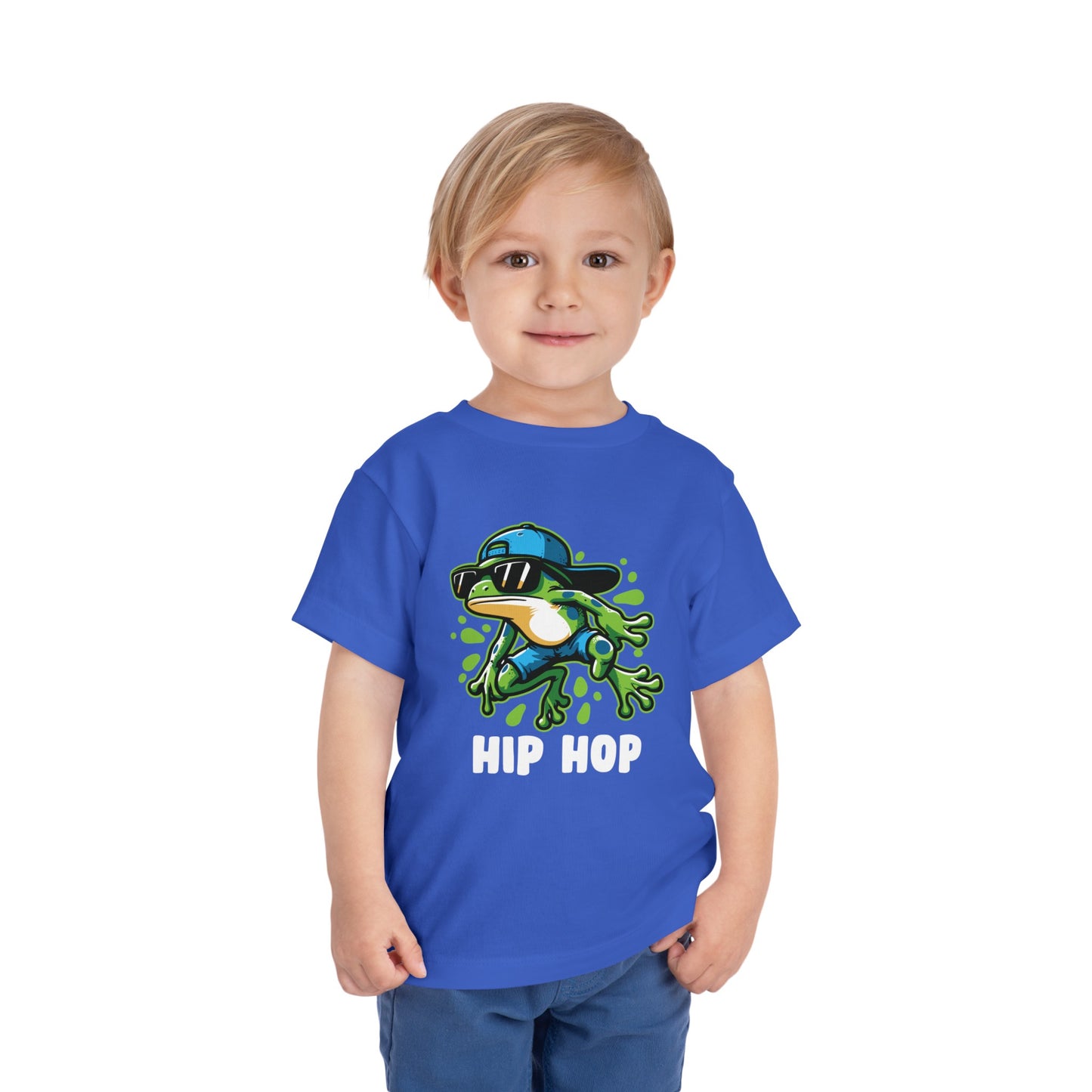 Hip Hop Frog Toddler Short Sleeve Tee
