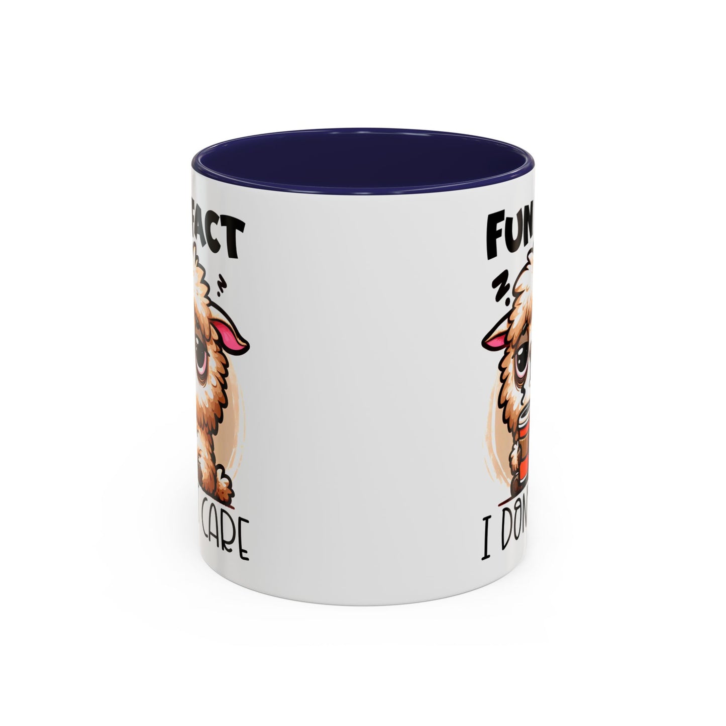 Funny Animal Accent Coffee Mug - 'Fun Fact: I Don't Care'