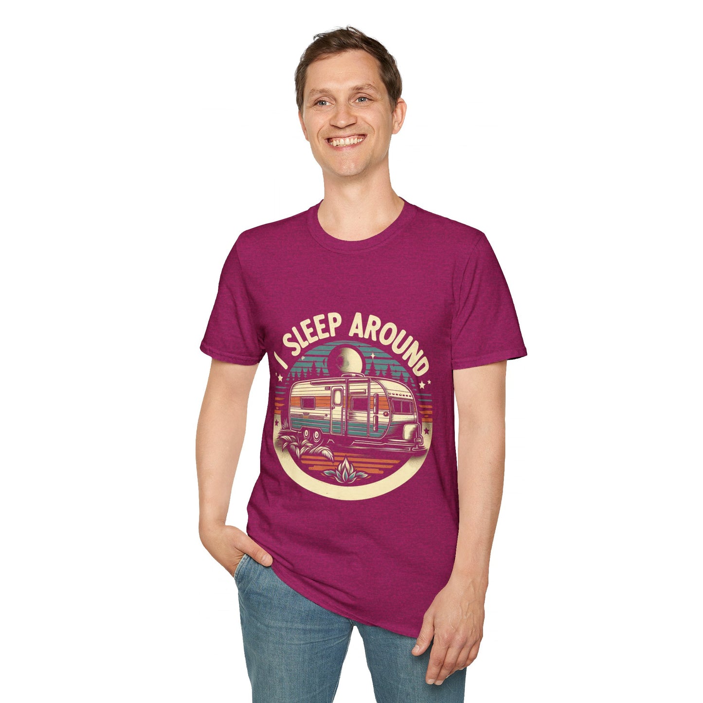 I Sleep Around Unisex Softstyle T-Shirt