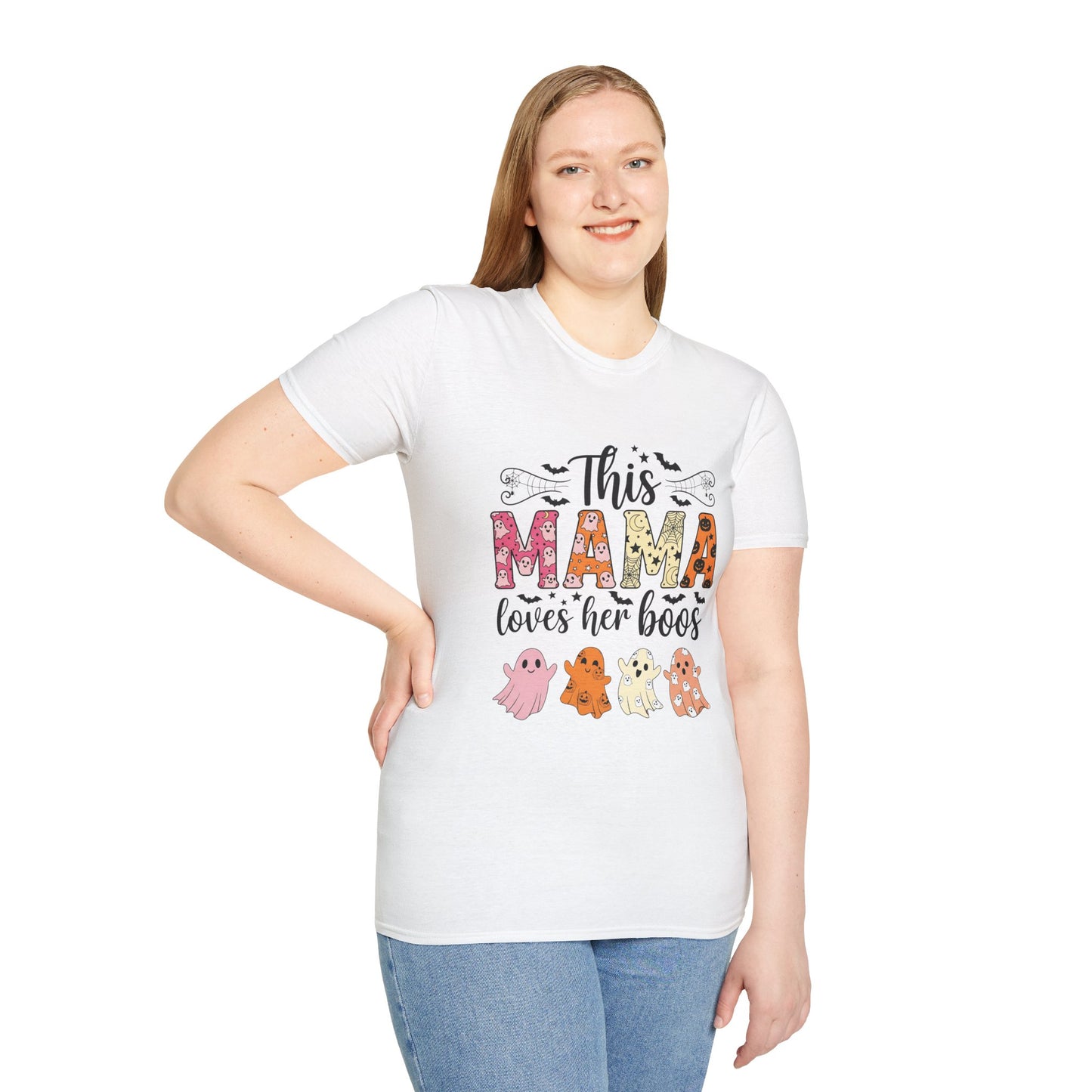 This Mama Loves Her Boos T-Shirt, Halloween Tee, Family Gathering Shirt, Mama Shirt, Ghost Lover Gift