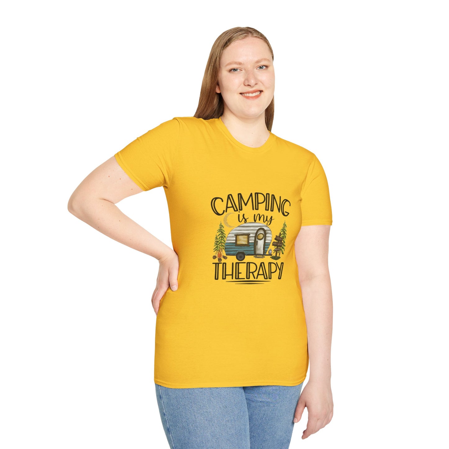 Camping is my Therapy Unisex Softstyle T-Shirt