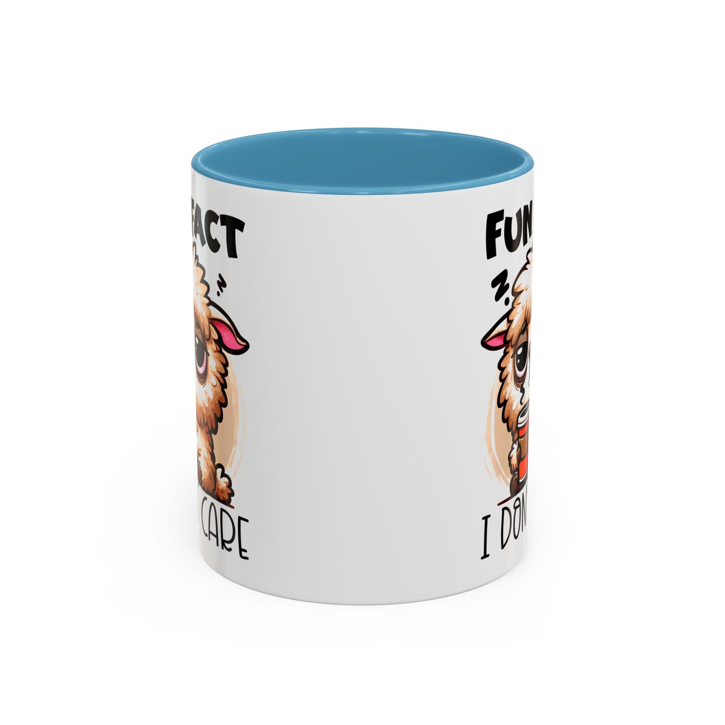 Funny Animal Accent Coffee Mug - 'Fun Fact: I Don't Care'