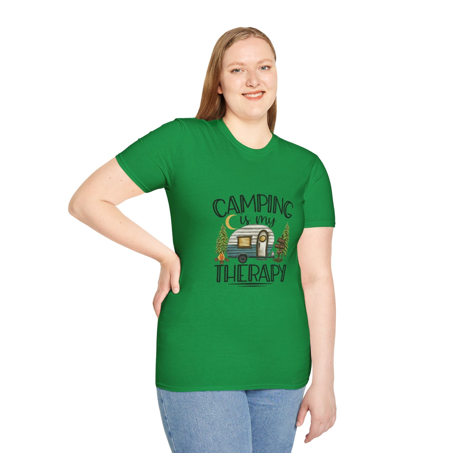 Camping is my Therapy Unisex Softstyle T-Shirt