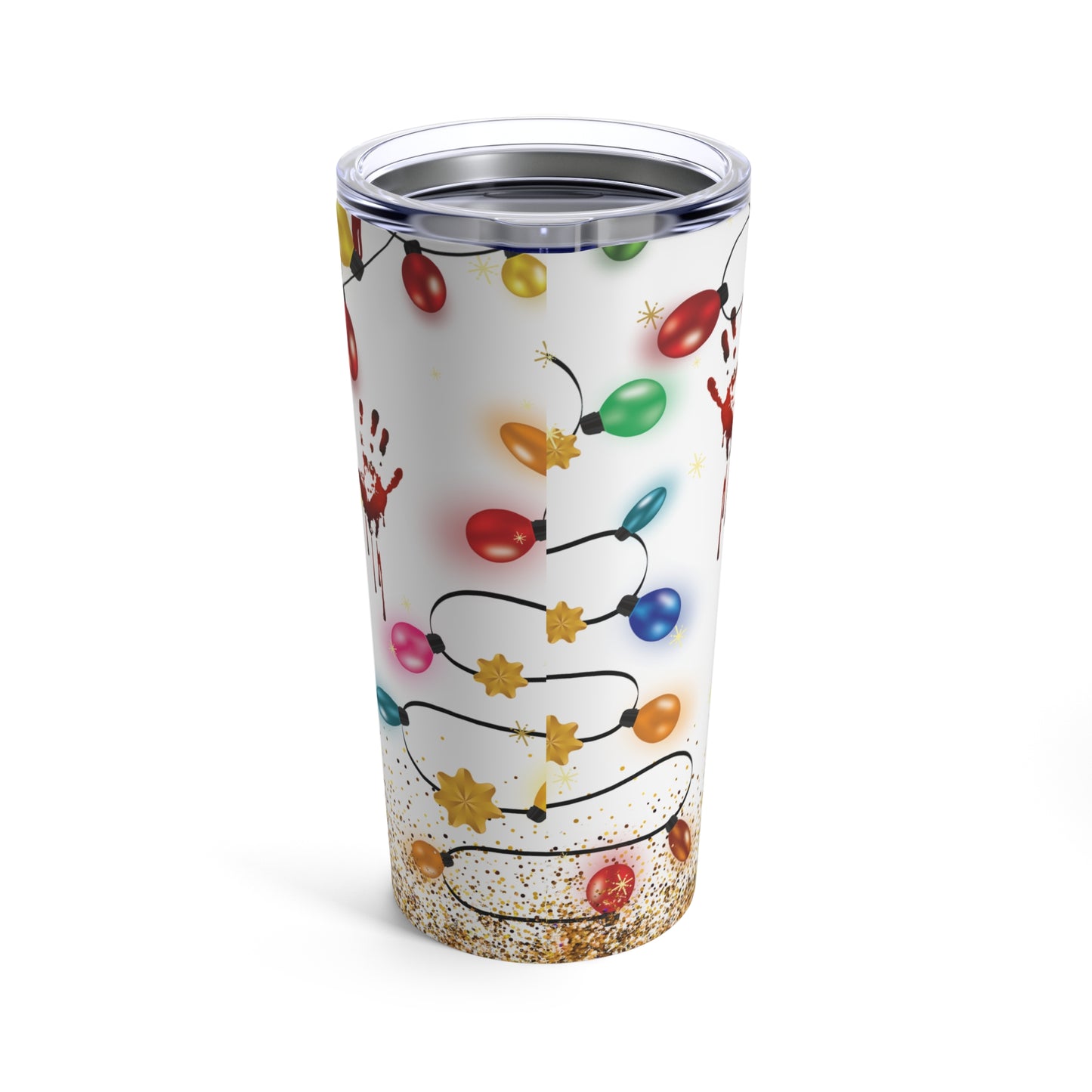 Sleighin or Slayin Skinny Steel Tumbler with Straw, 20oz