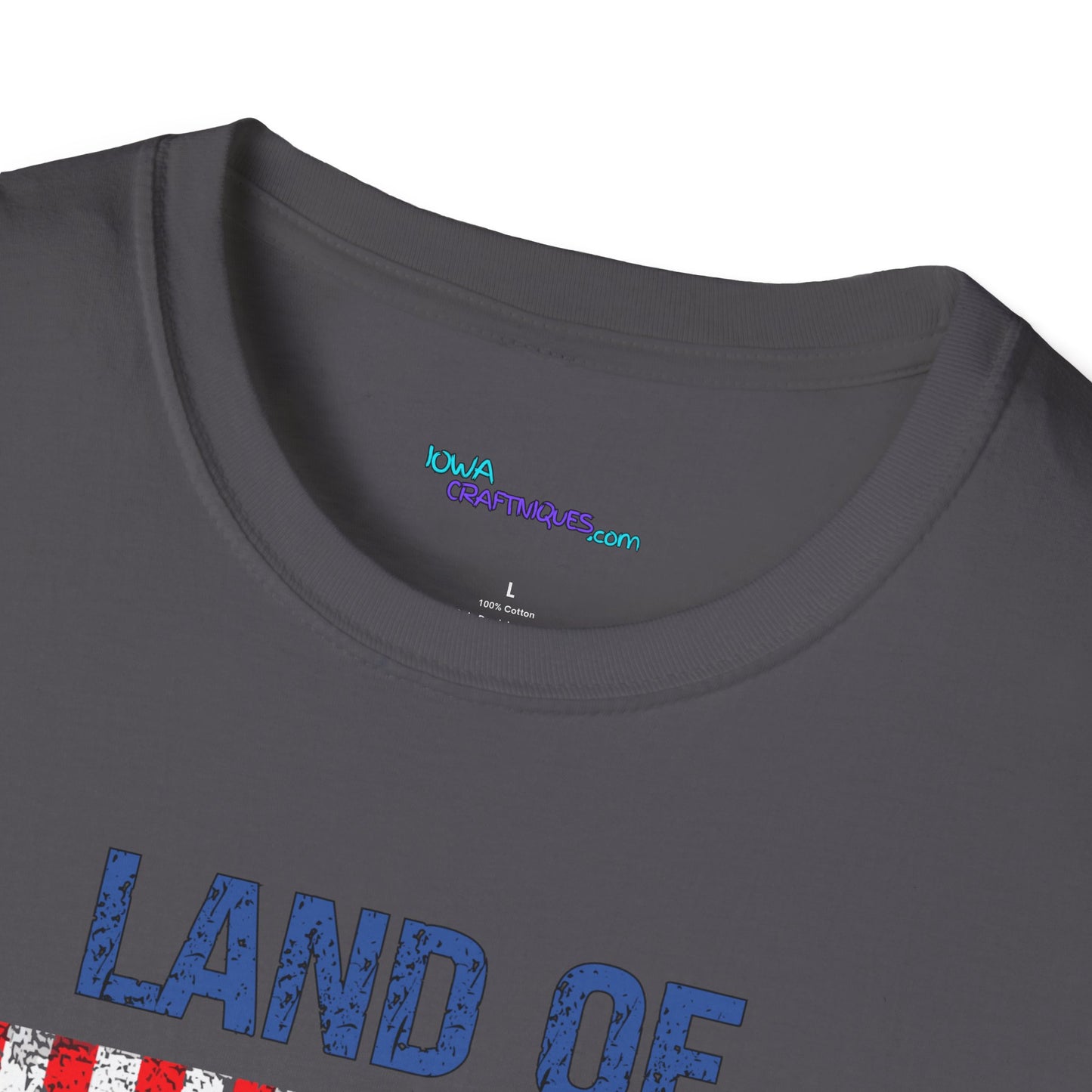 Land of the Free Bigfoot Unisex Softstyle T -Shirt