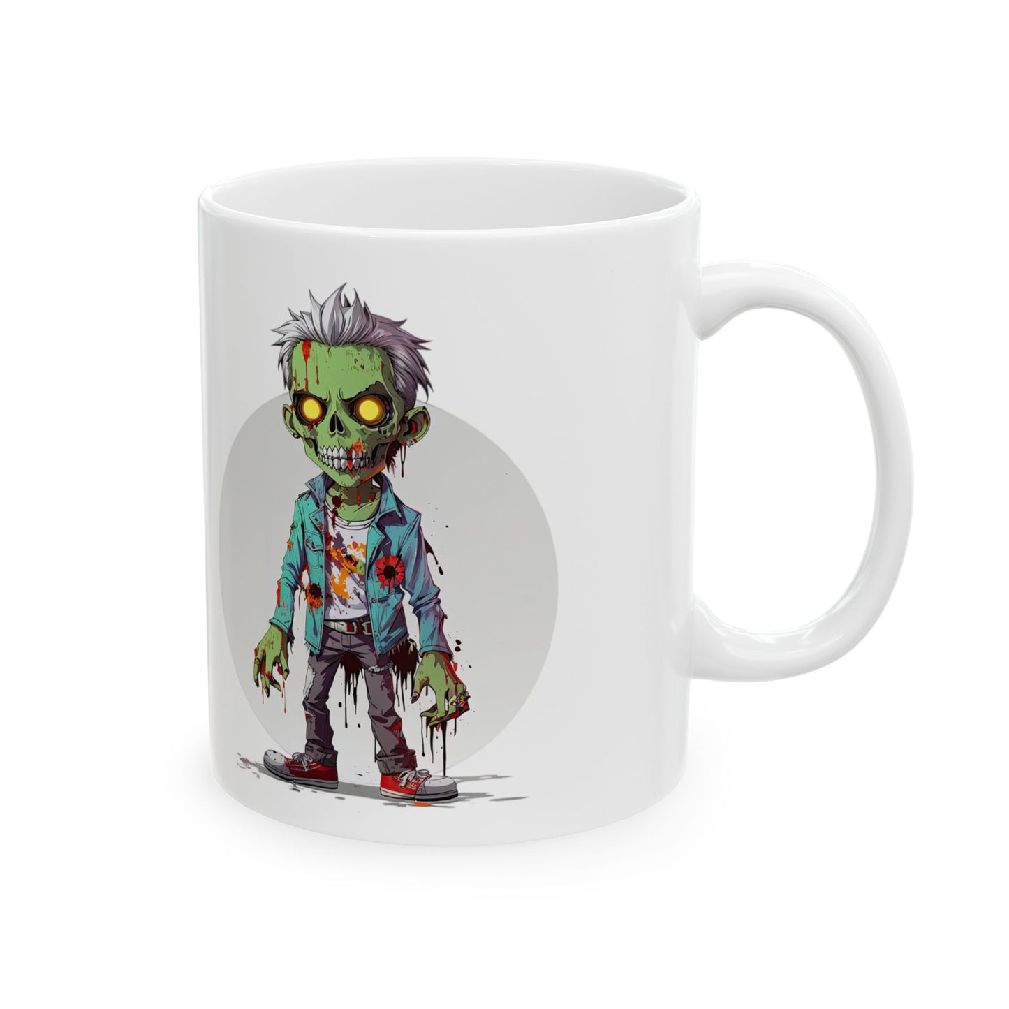 Zombie-Themed Ceramic Mug | 11oz & 15oz Sizes | Perfect for Halloween & Horror Fans