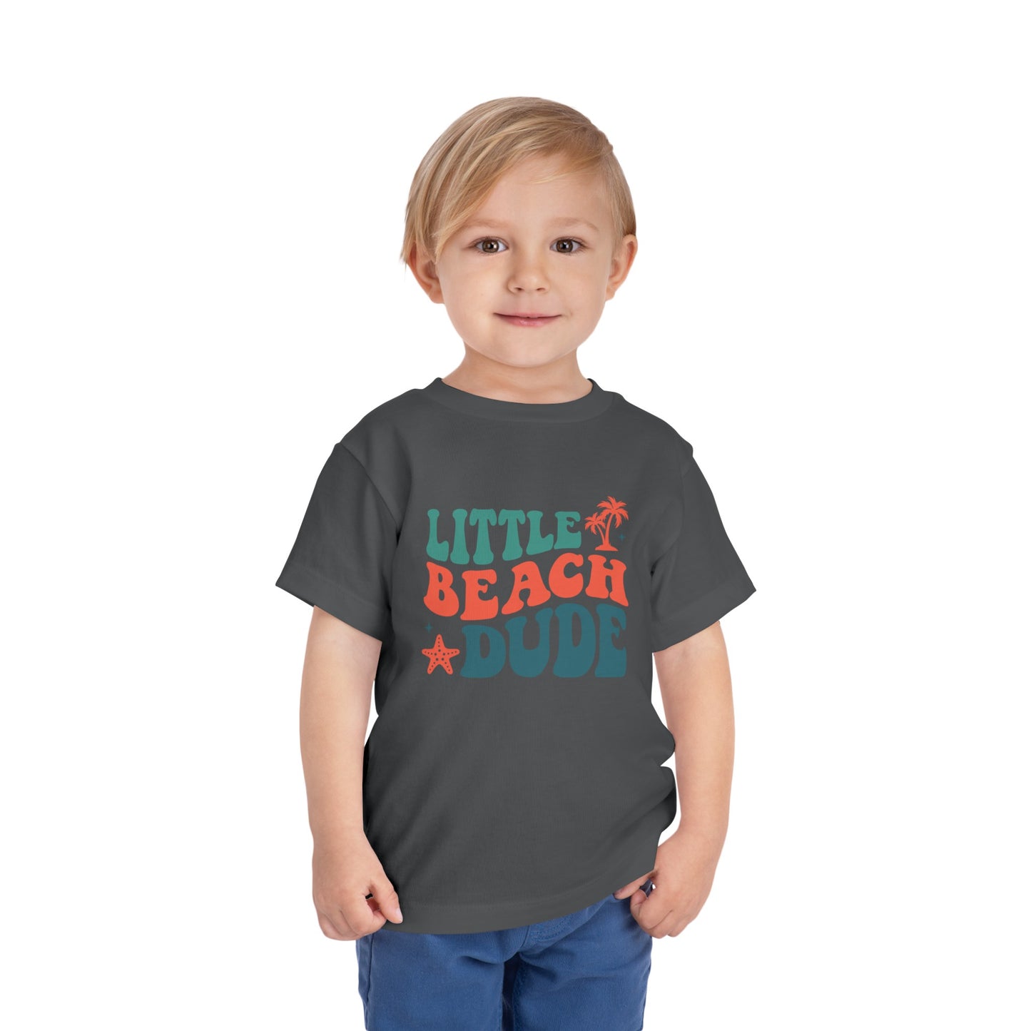 Little Beach Dude Toddler Short Sleeve Tee