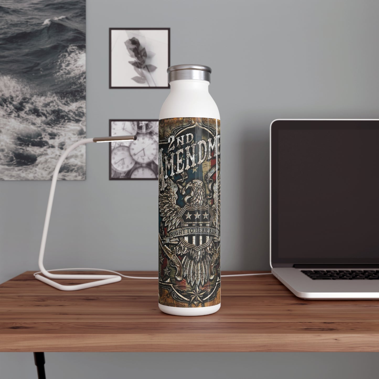 2nd Amendment Slim Water Bottle