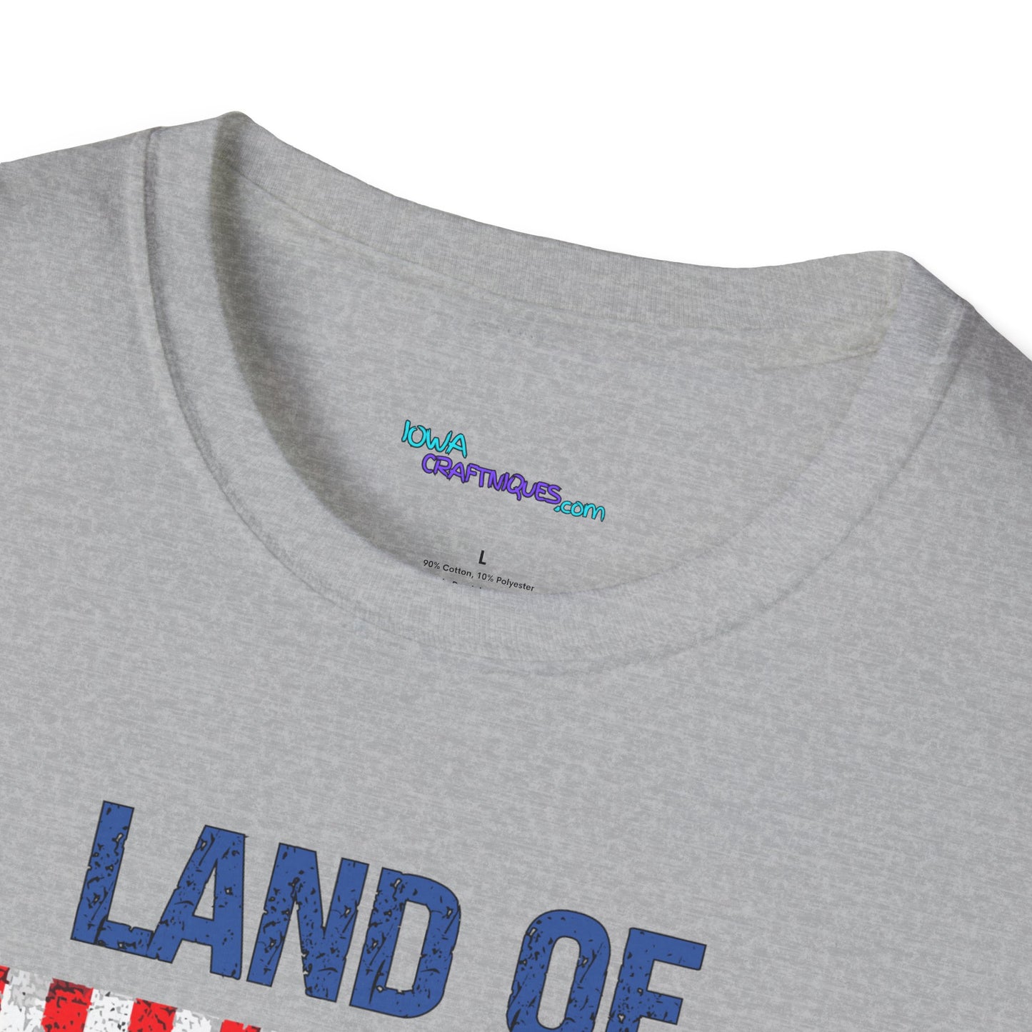 Land of the Free Bigfoot Unisex Softstyle T -Shirt