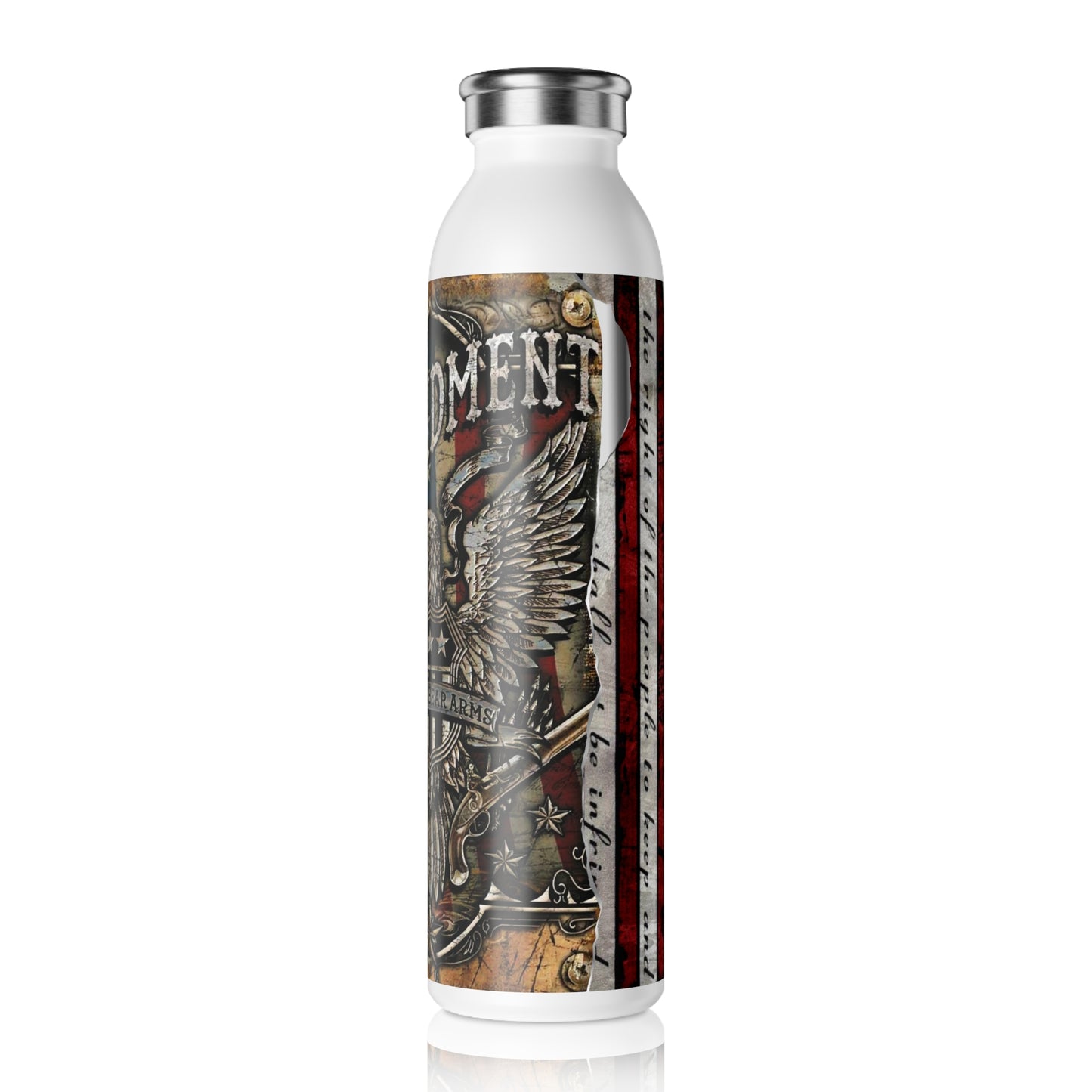 2nd Amendment Slim Water Bottle
