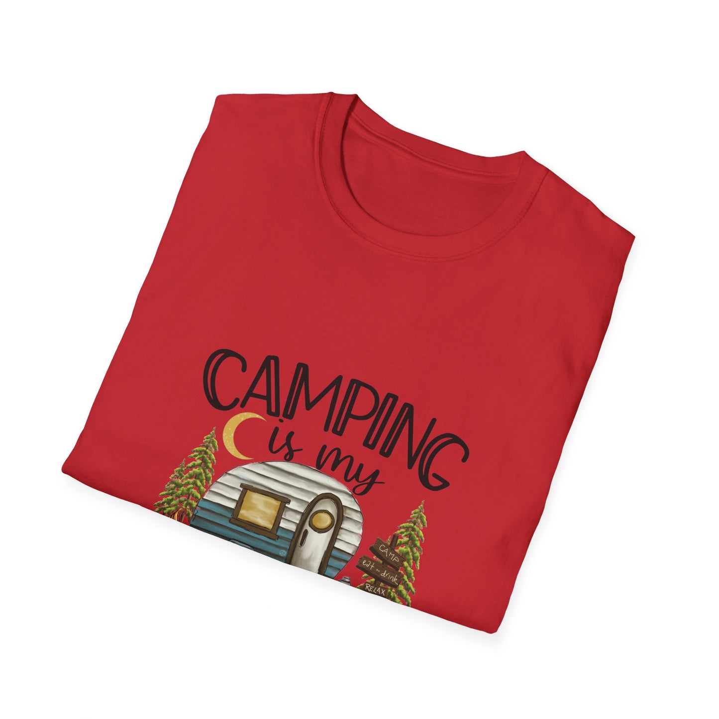 Camping is my Therapy Unisex Softstyle T-Shirt