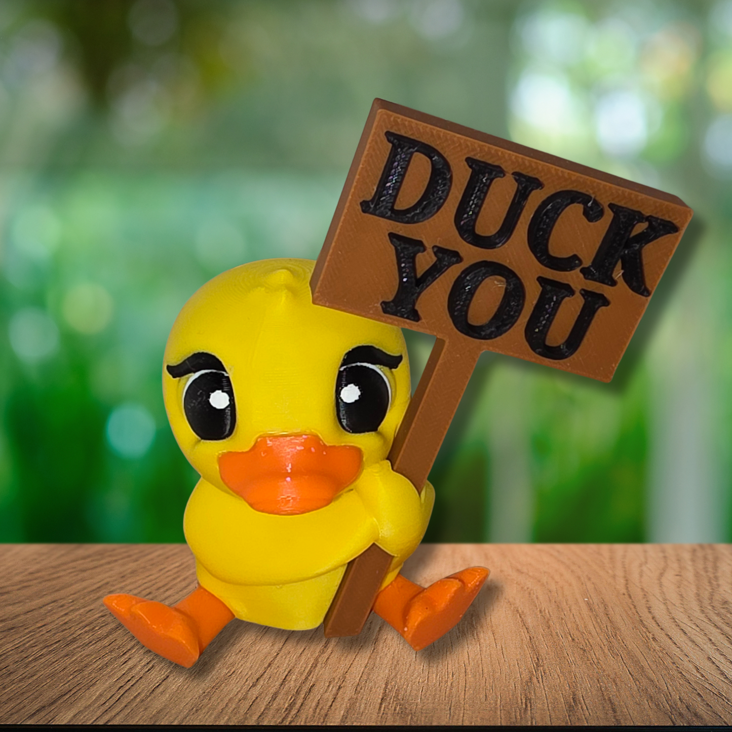 Duck with Sign