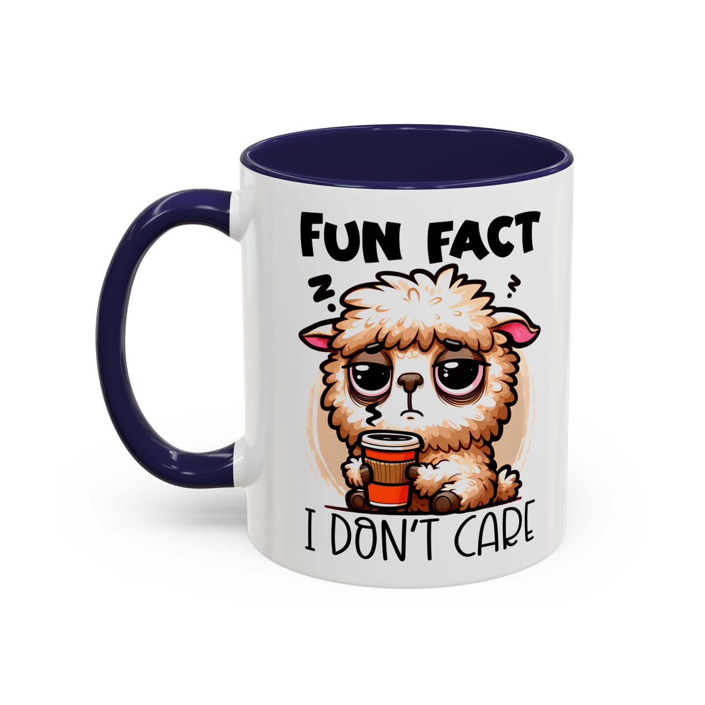 Funny Animal Accent Coffee Mug - 'Fun Fact: I Don't Care'