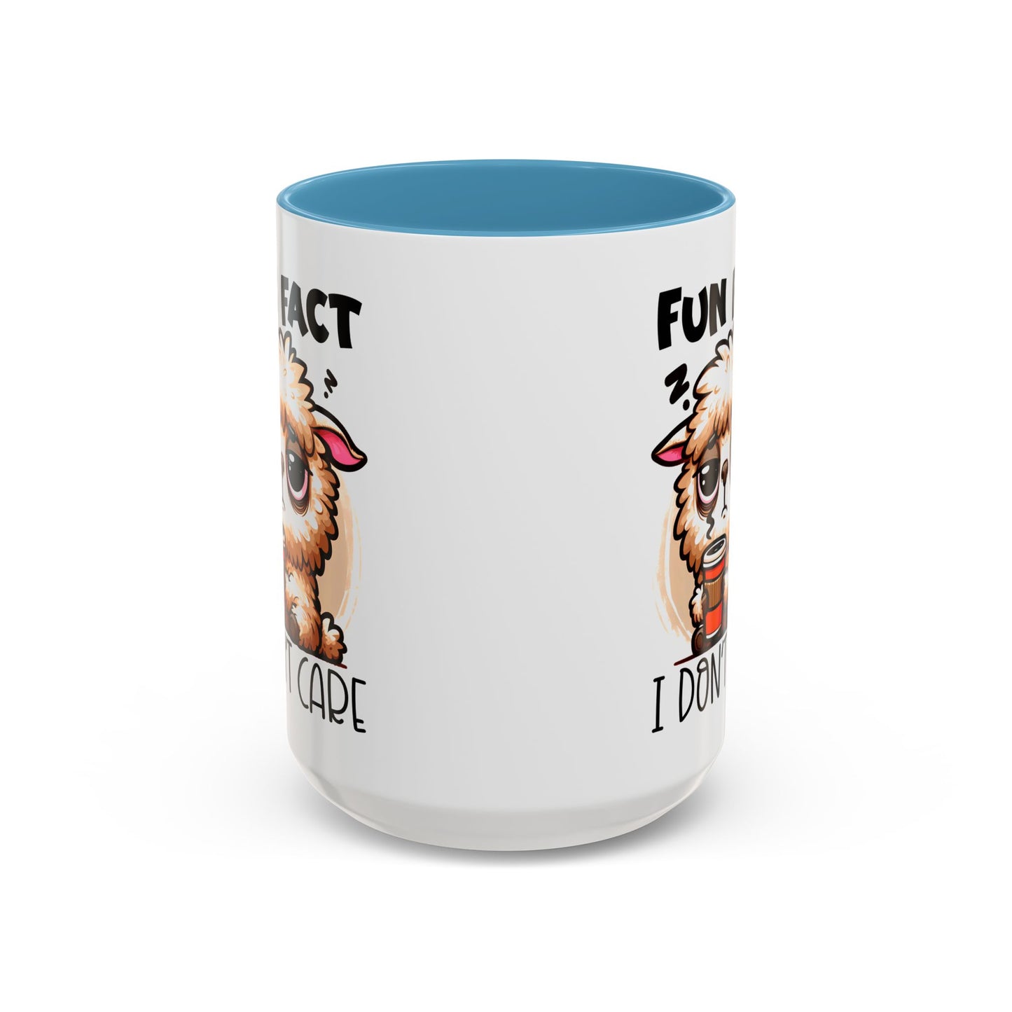Funny Animal Accent Coffee Mug - 'Fun Fact: I Don't Care'