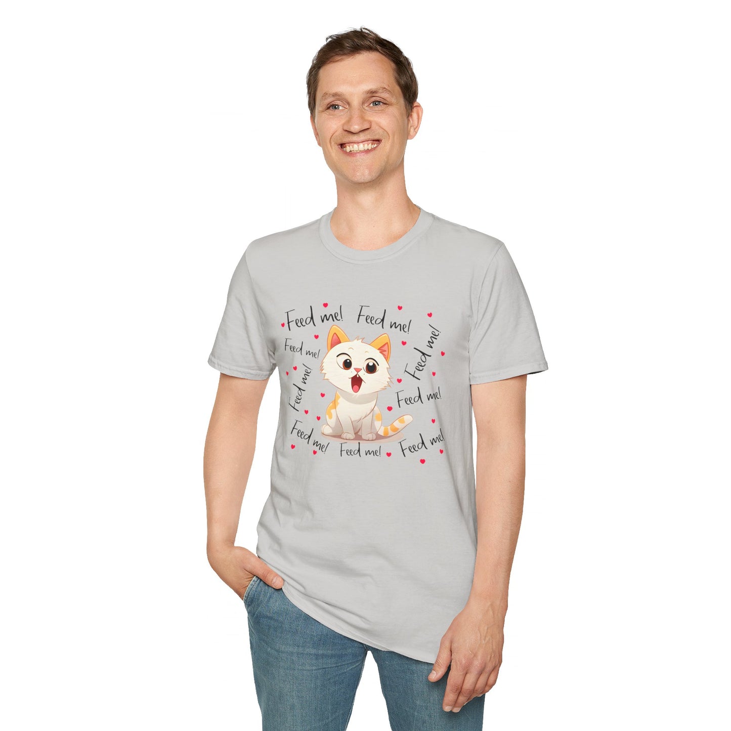 Feed Me Cat Unisex Softstyle T-Shirt