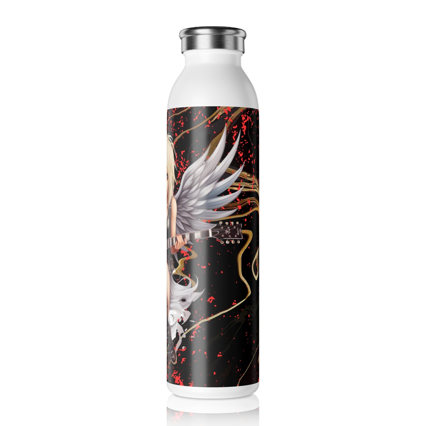 Fairy Guitar 3 Slim Water Bottle