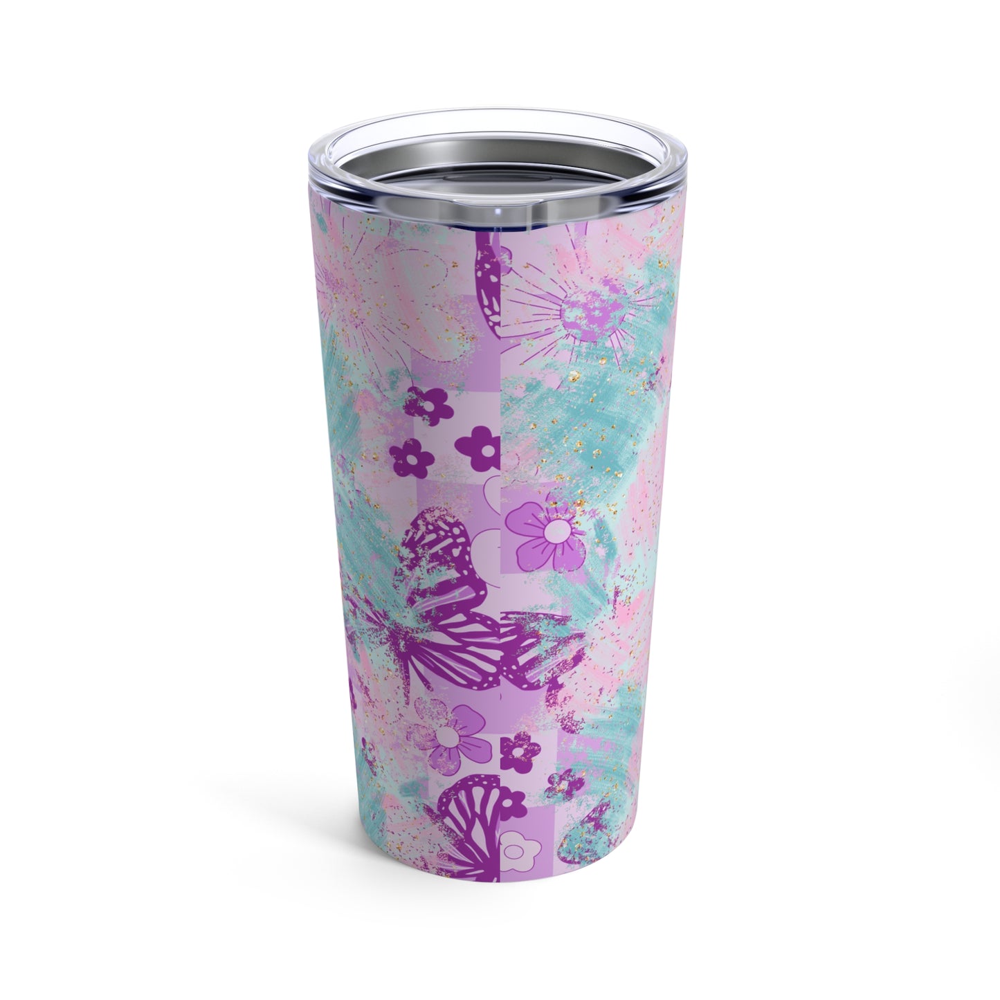 Attitude Skinny Steel Tumbler with Straw, 20oz