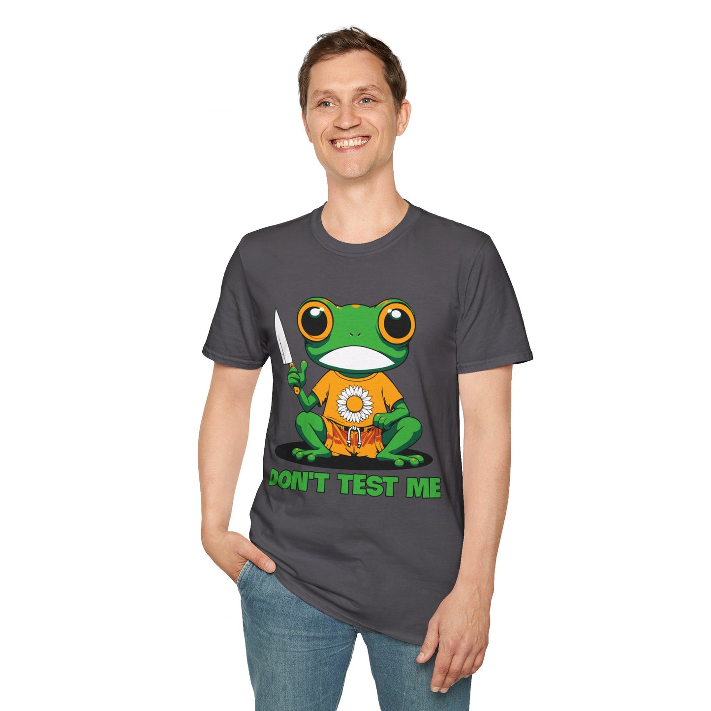 Don't Test Me Frog Unisex Softstyle T-Shirt