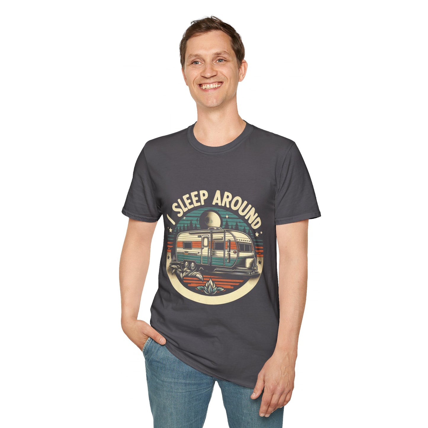 I Sleep Around Unisex Softstyle T-Shirt