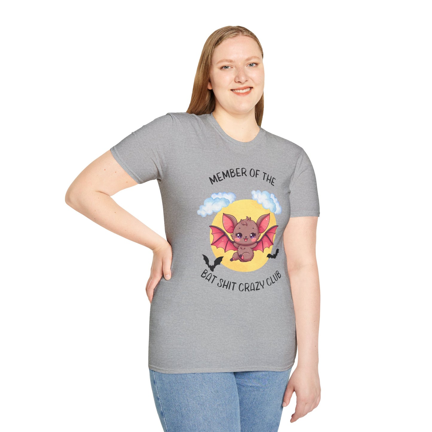 Member of Bat Sh** Crazy Club Unisex Softstyle T-Shirt