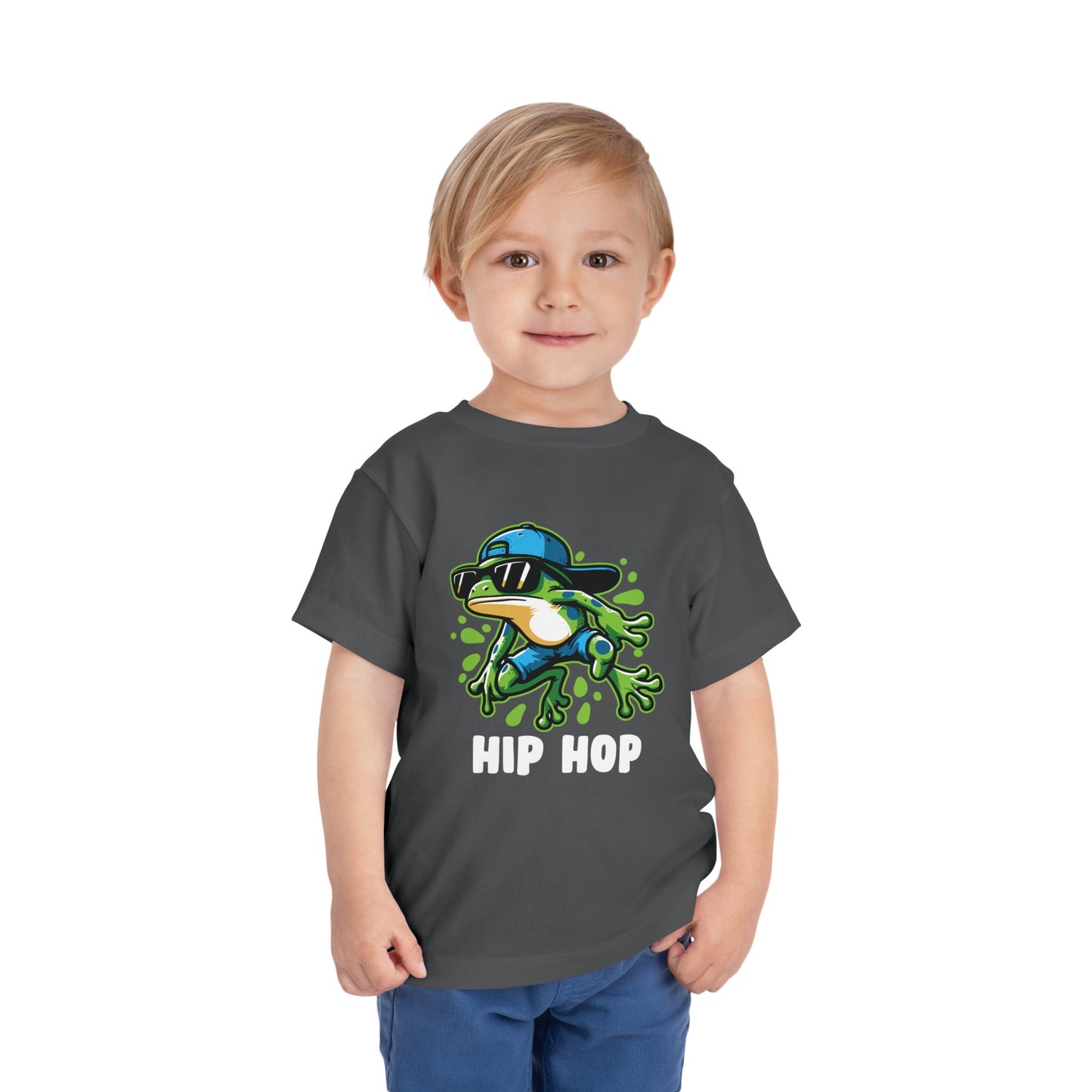 Hip Hop Frog Toddler Short Sleeve Tee