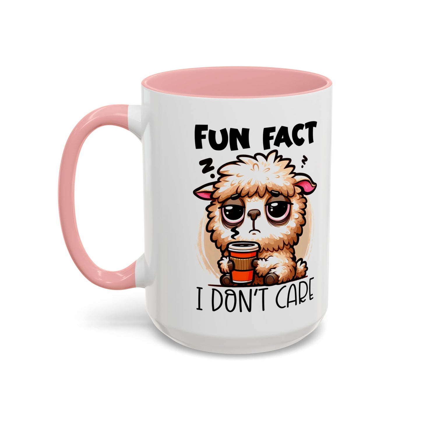 Funny Animal Accent Coffee Mug - 'Fun Fact: I Don't Care'