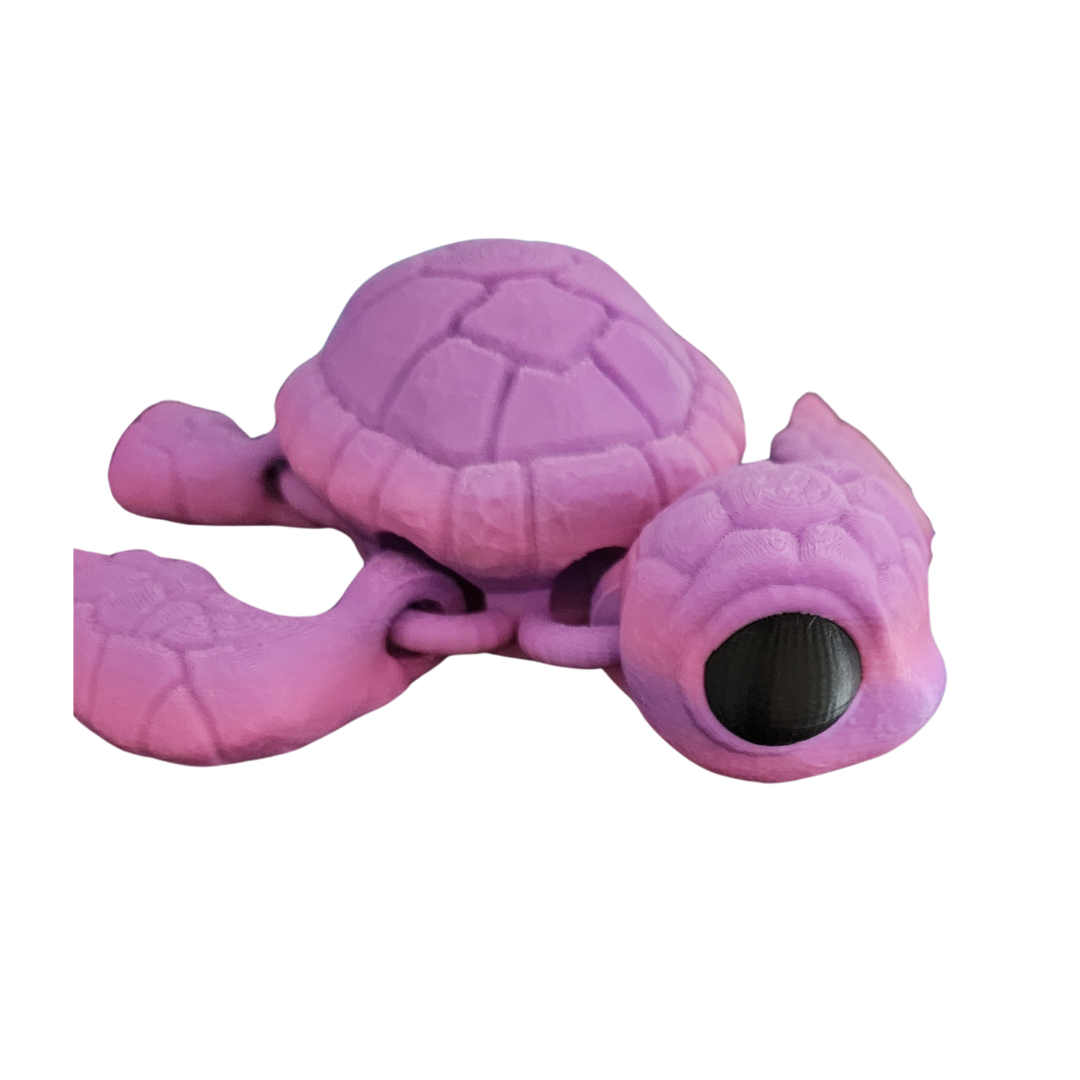 3D Print Sea Turtle Pink/Purple